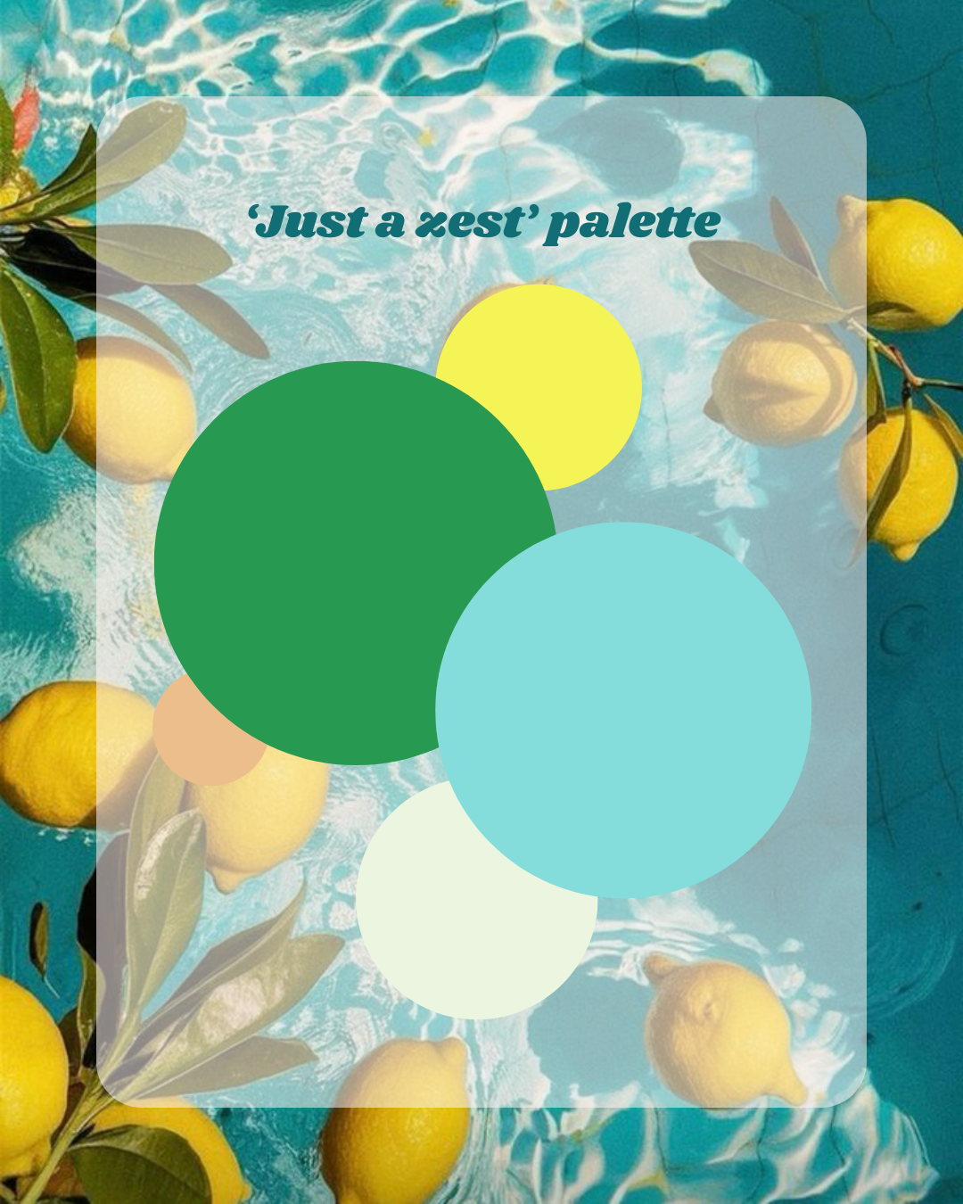 Holiday Palette Rainbow Shaker - "Just a zest" Palette