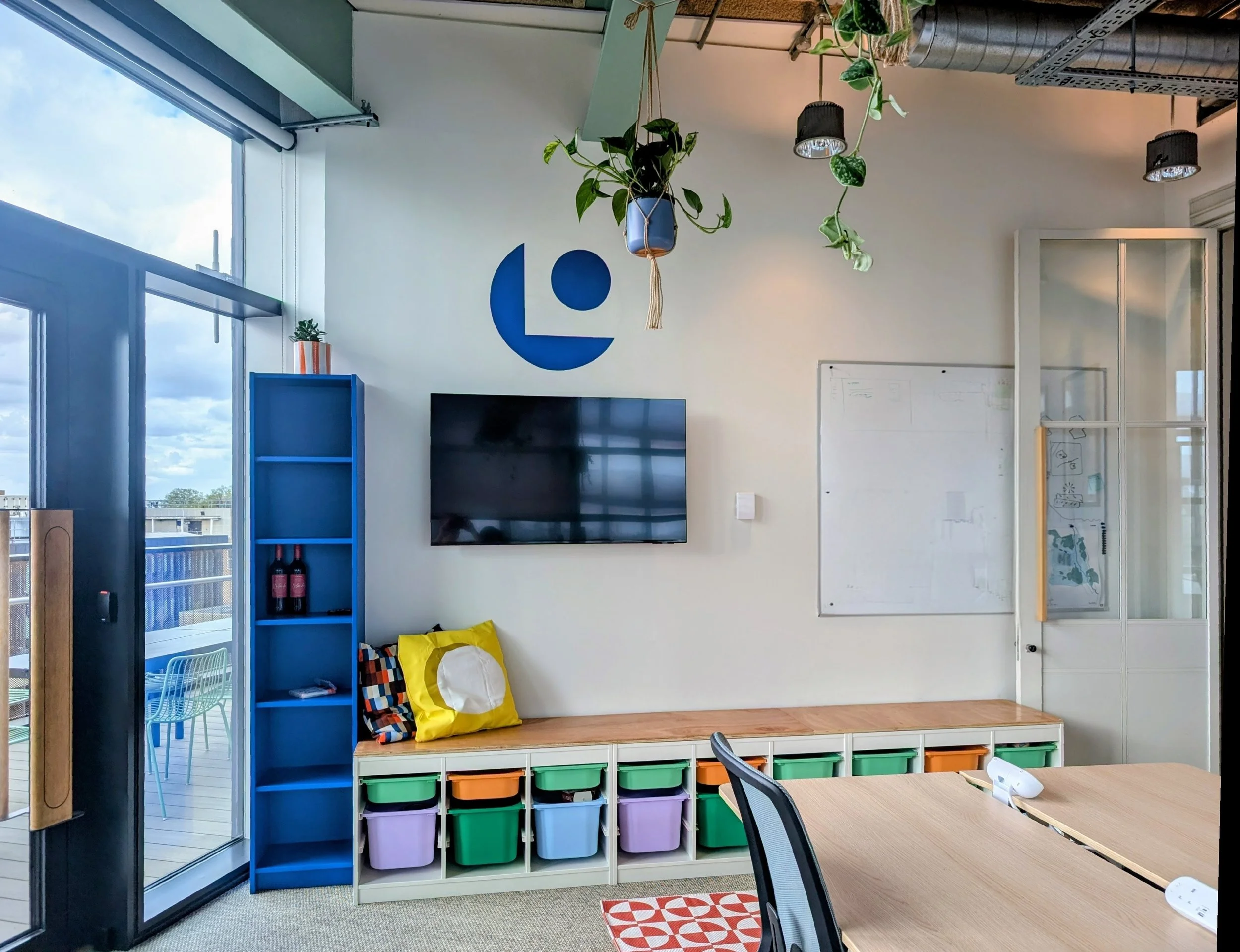 Rainbow Shaker - colourful office interior