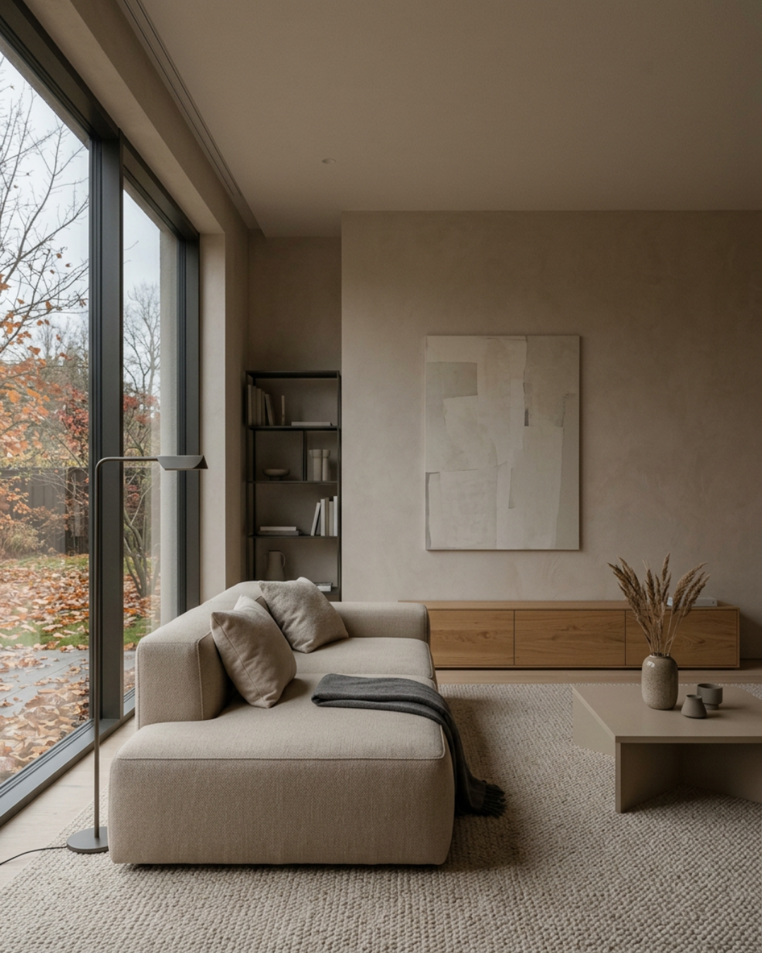 Dull beige interior