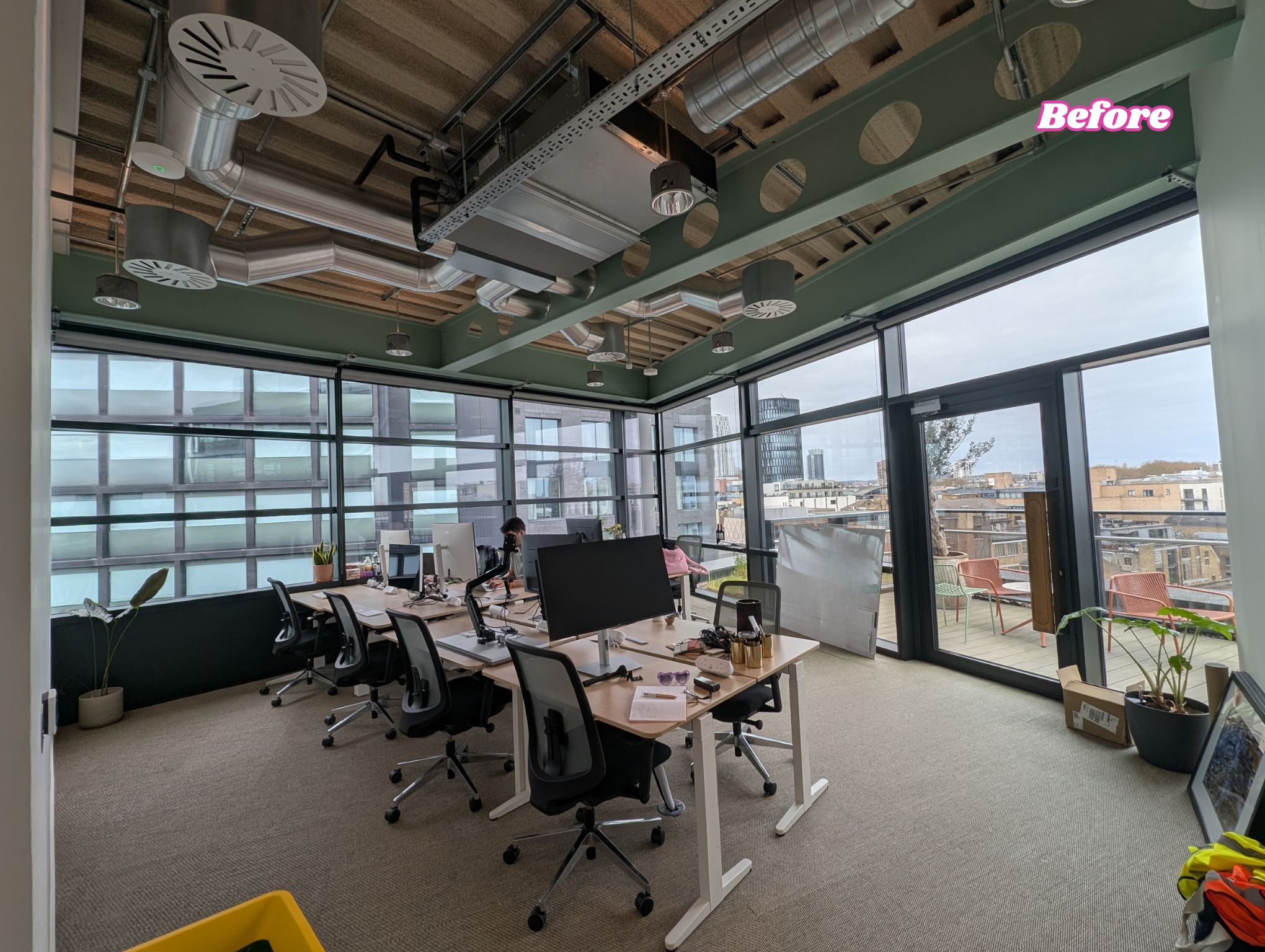 Rainbow Shaker - small workspace design before