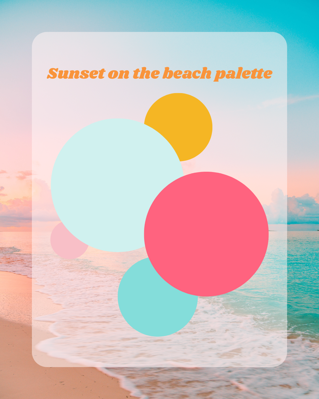 Holiday Palette Rainbow Shaker - Sunset on the beach Palette