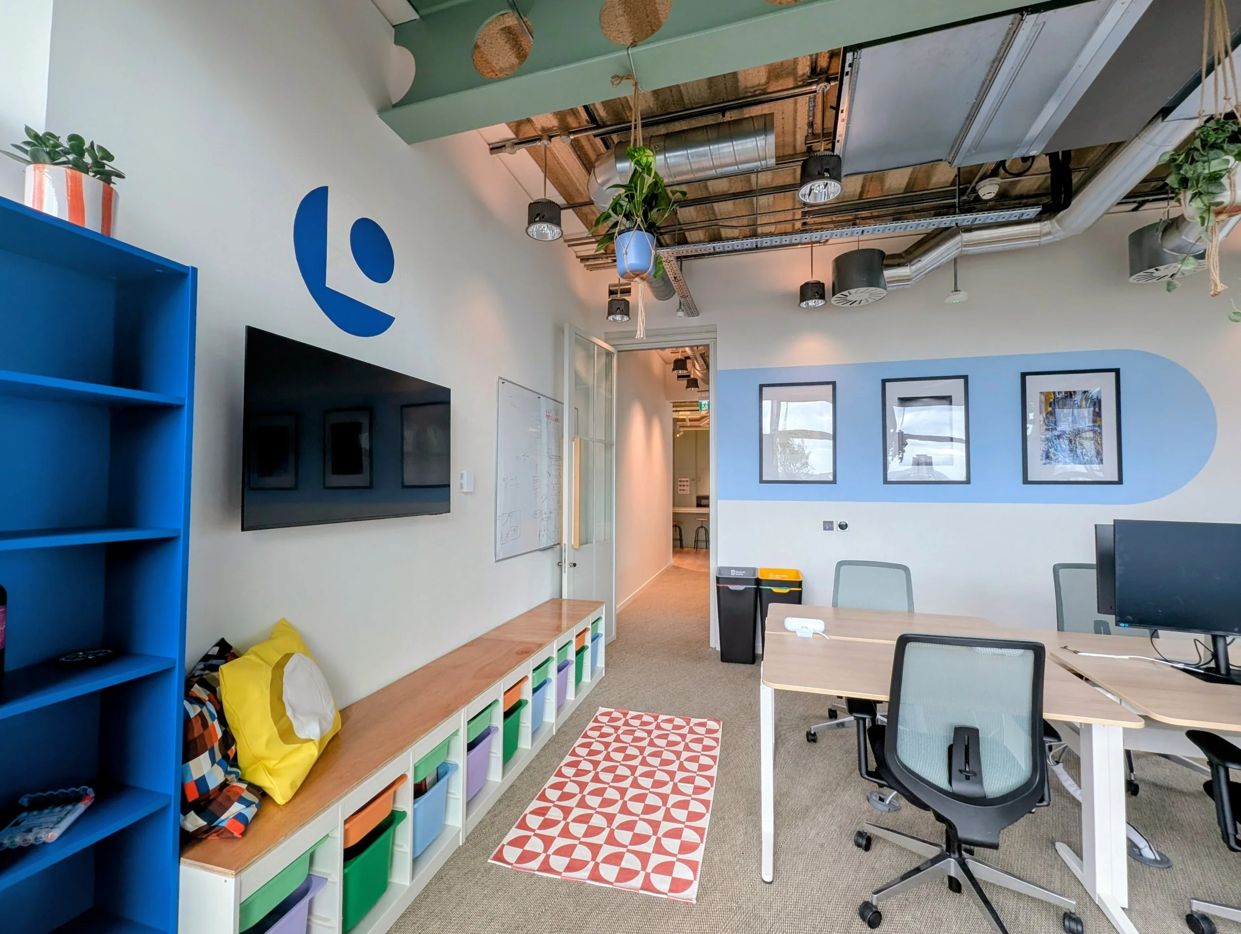 Rainbow Shaker - colourful office interior