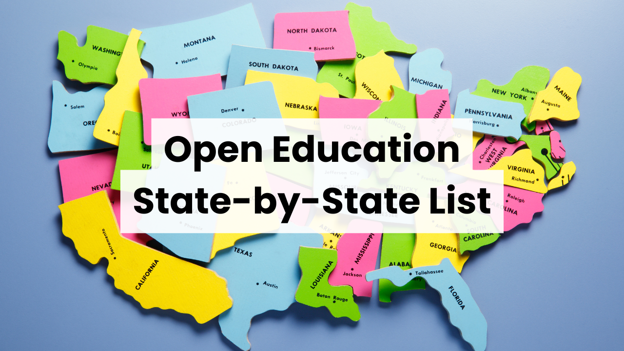 Open Education State-by-State List