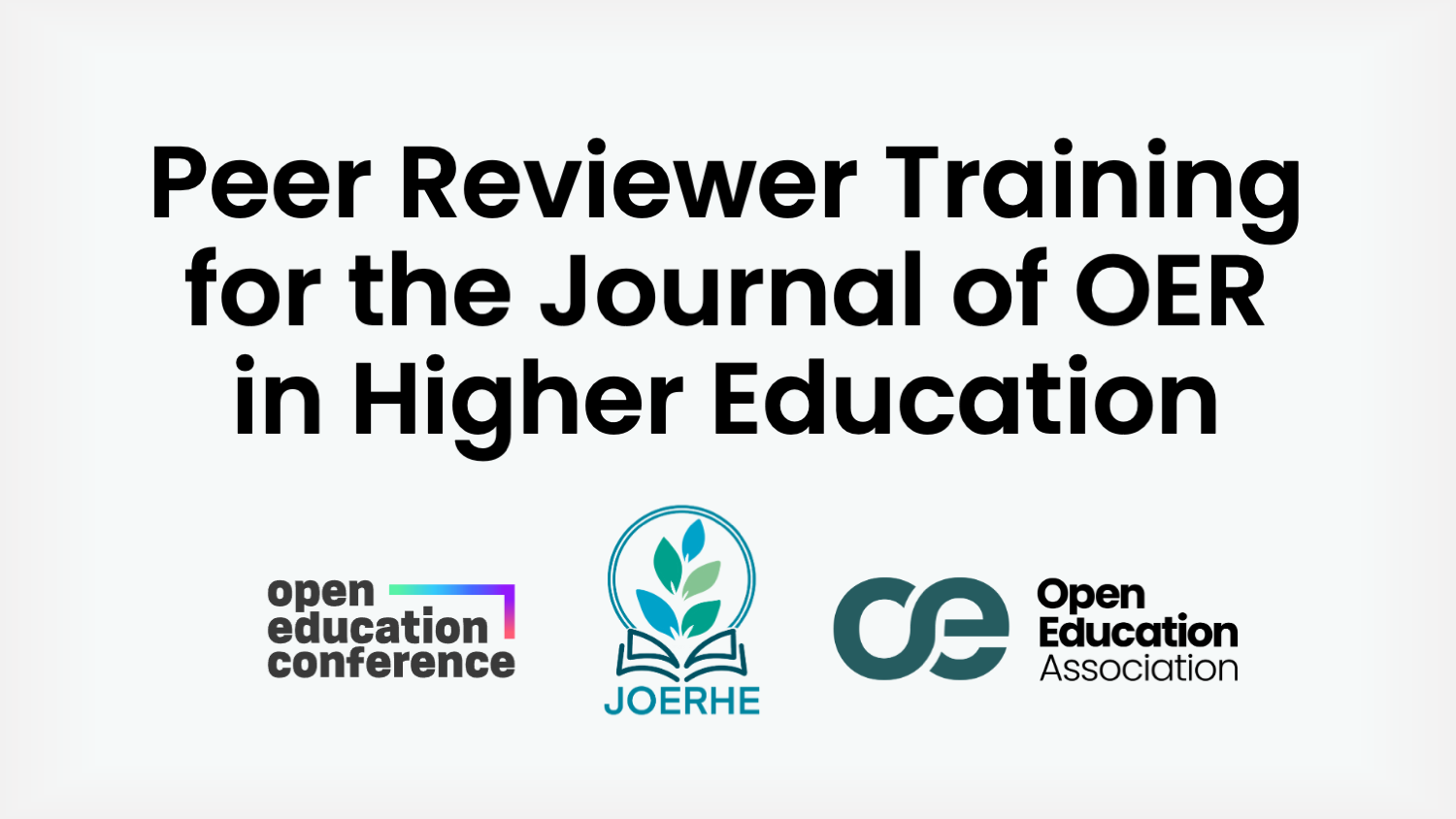 Peer Reviewer Training for the Journal of Open Educational Resources in Higher Education