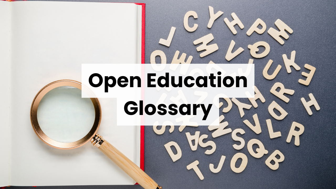 Open Education Glossary