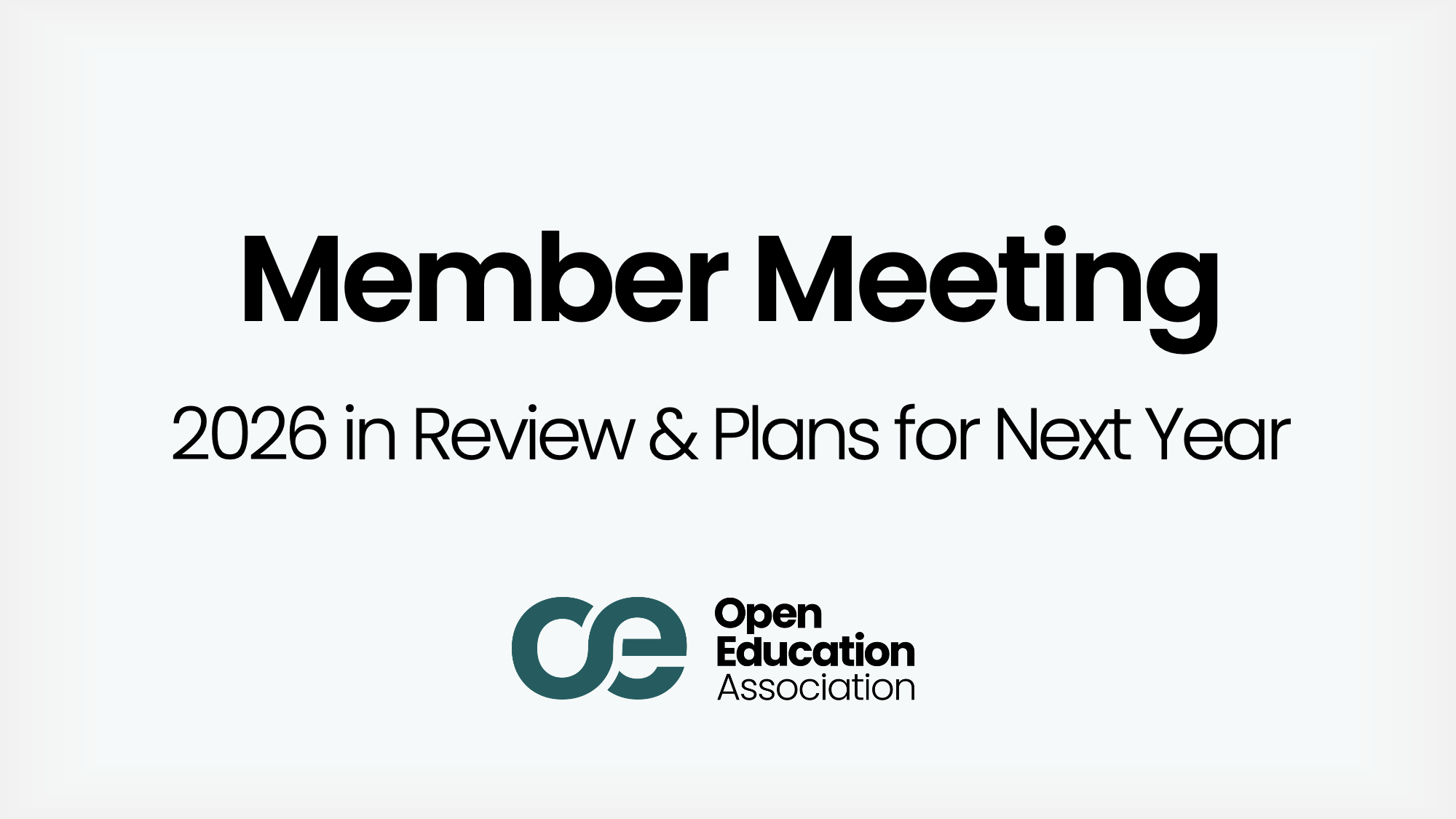 Member Meeting