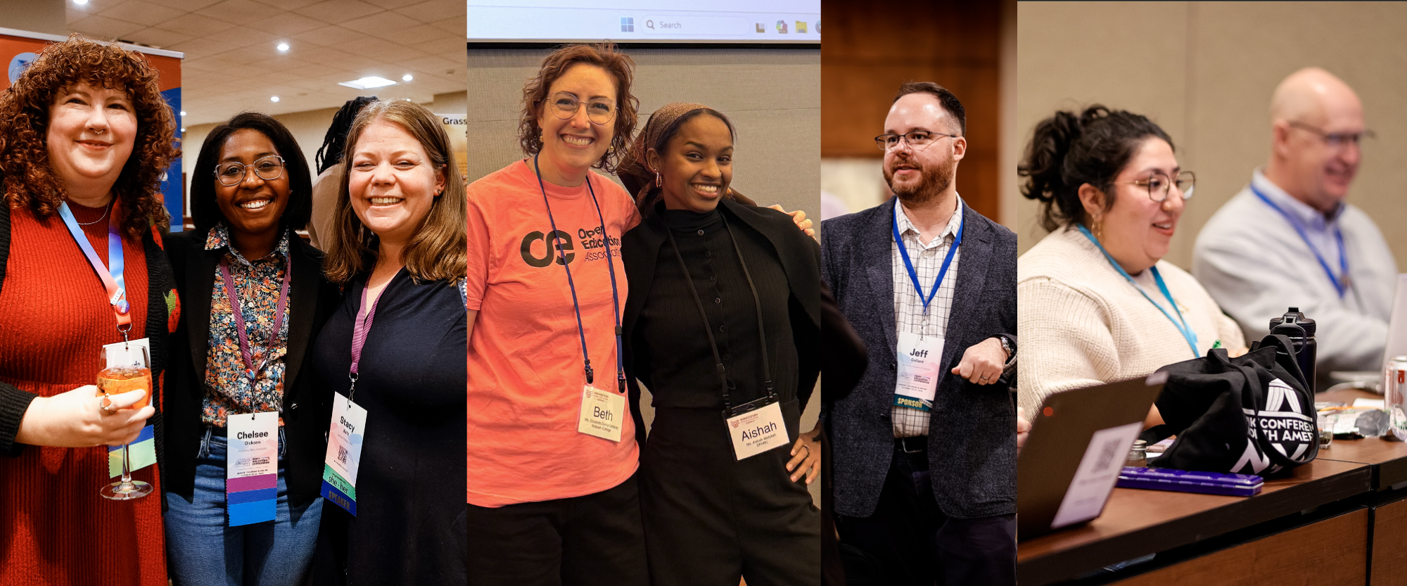 Collage of open education community members