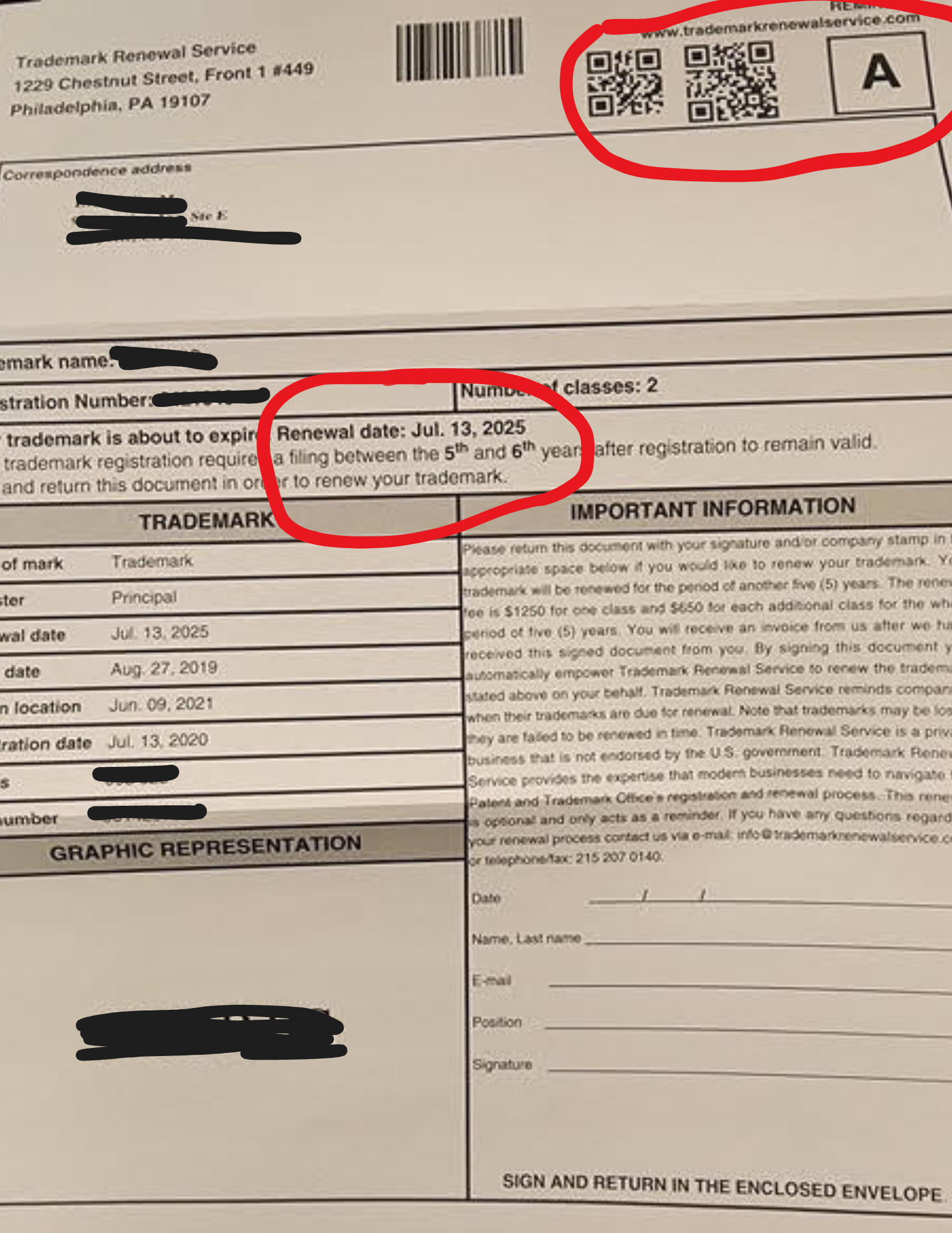 Trademark Scams Document