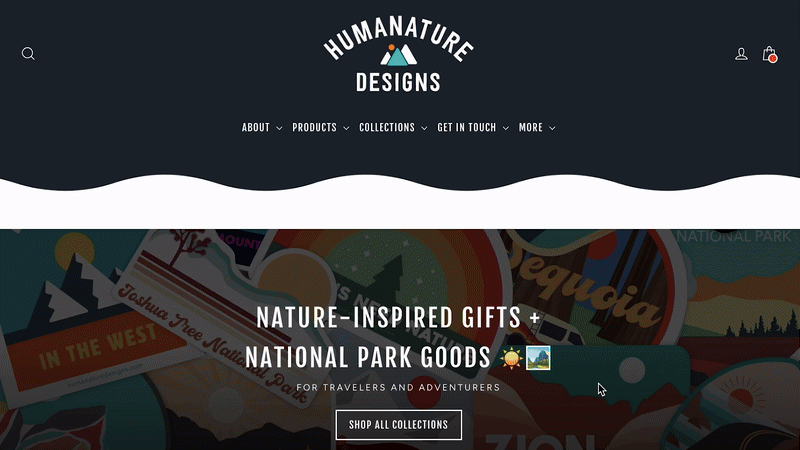 HUMAN NATURE DESIGNS - WEBSITE DESIGN