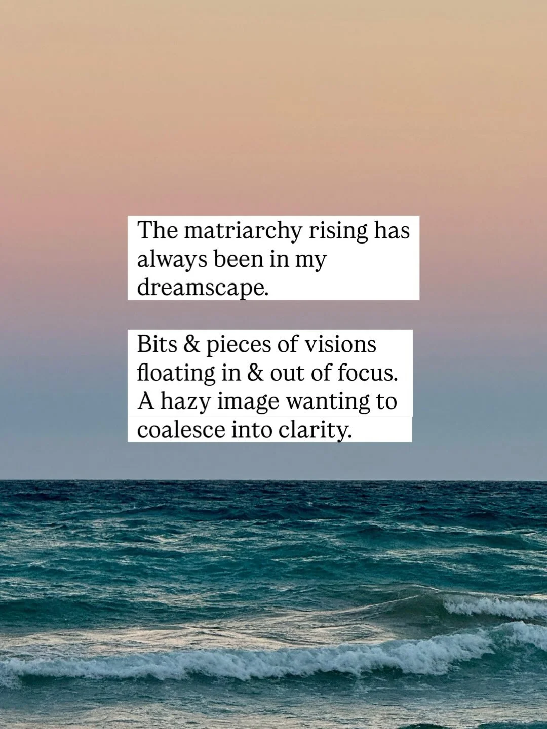 We&rsquo;re the ones we&rsquo;ve been waiting for #matriarchy #alexpretti #nervoussystemsupport