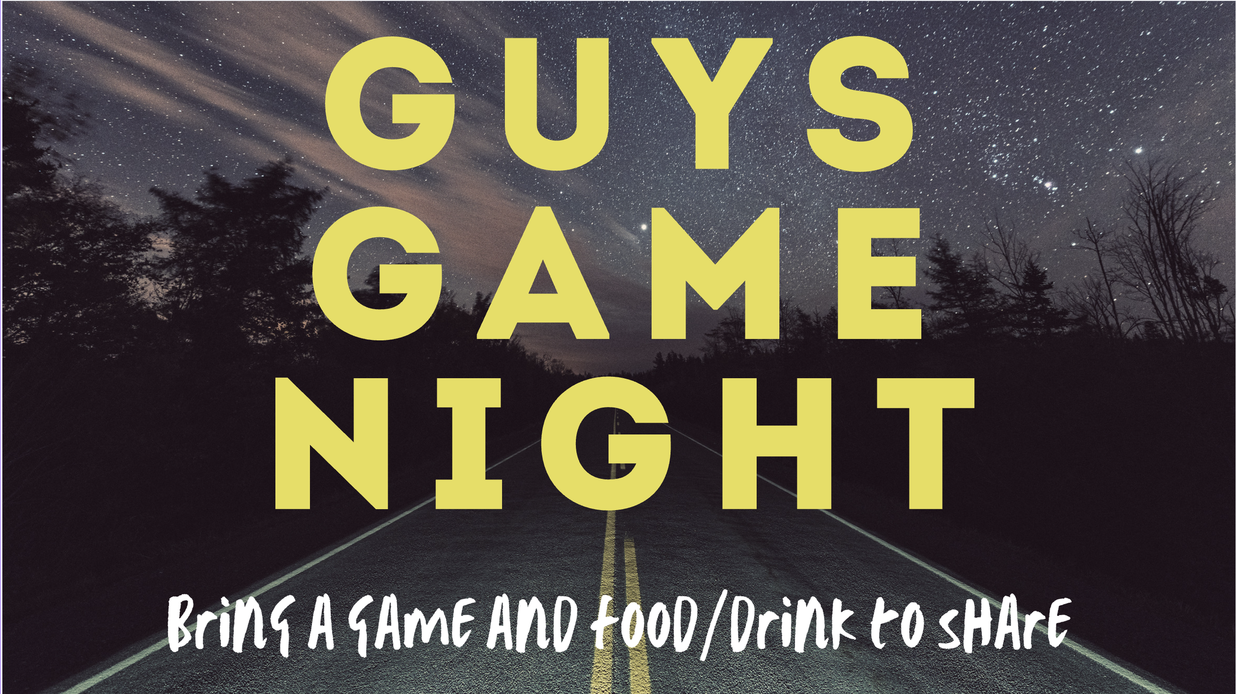 Guys Game Night