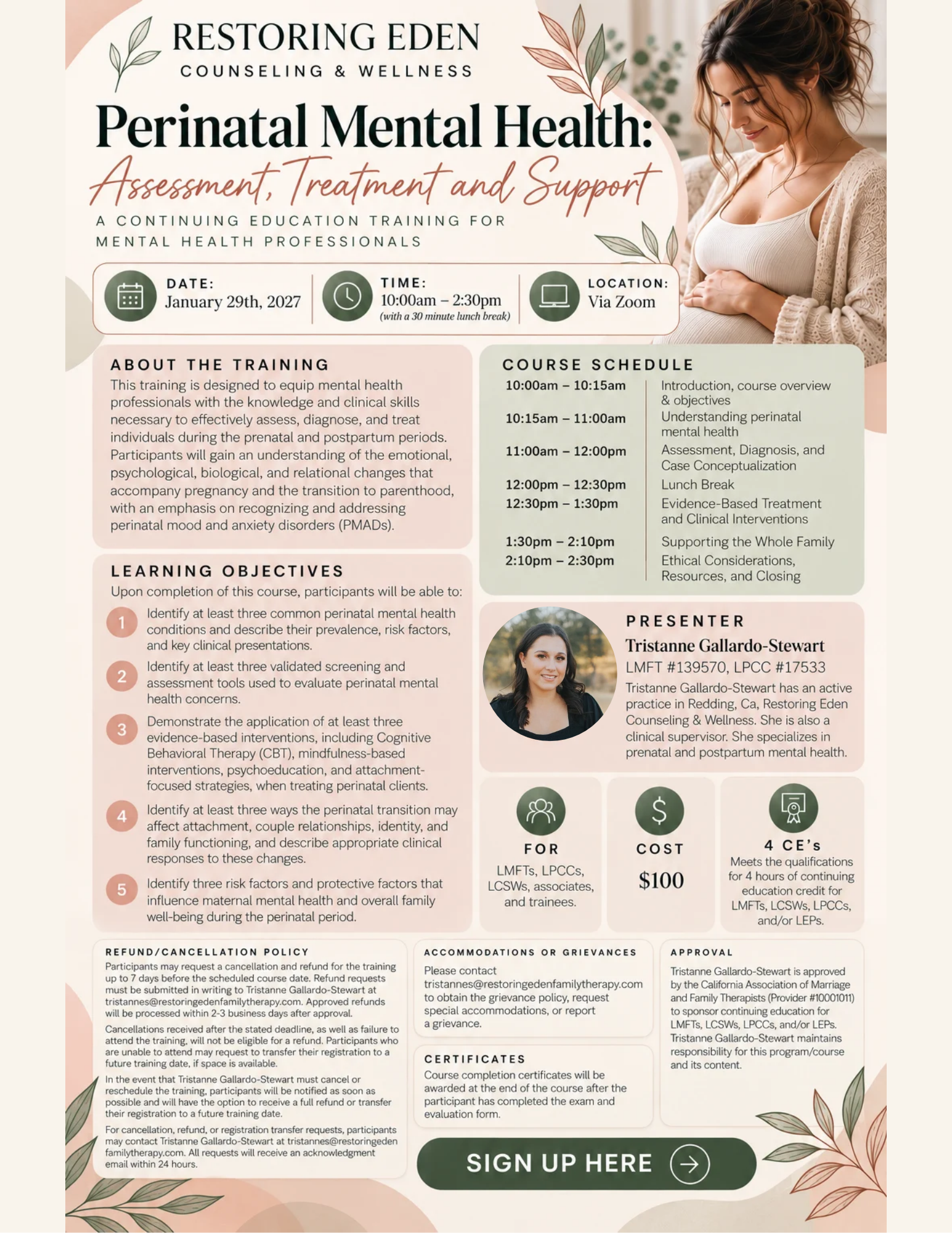 Perinatal Mental Health: Assessment, Treatment & Support Training