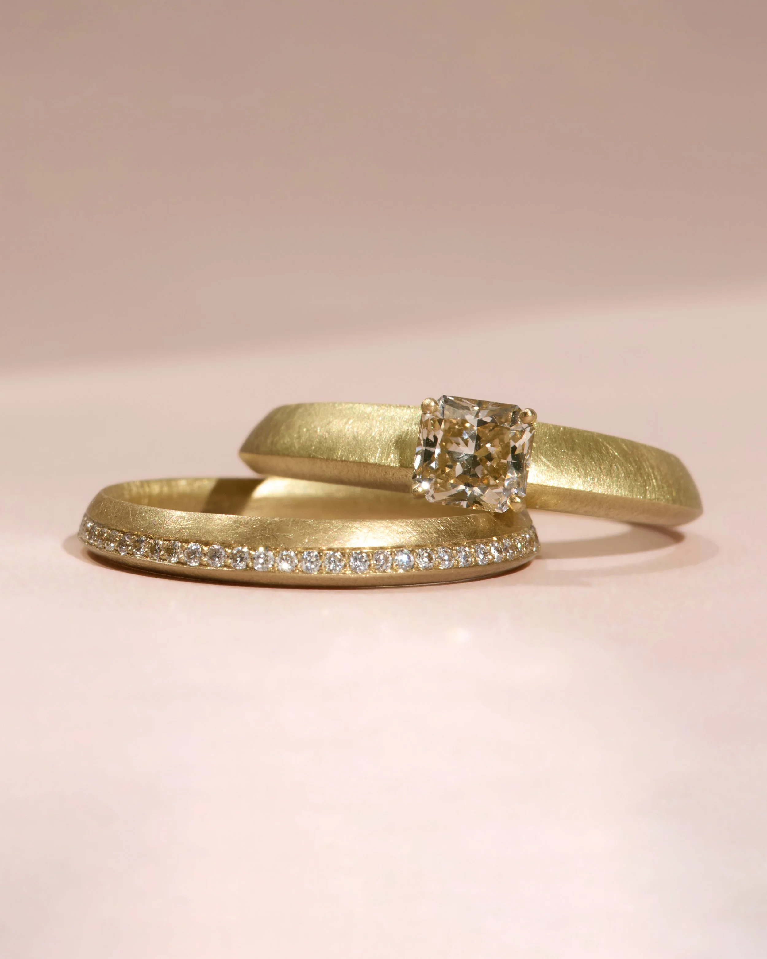 Ocean Diamond Signature Ring with Ocean Diamond Eternity Rings copy.jpg