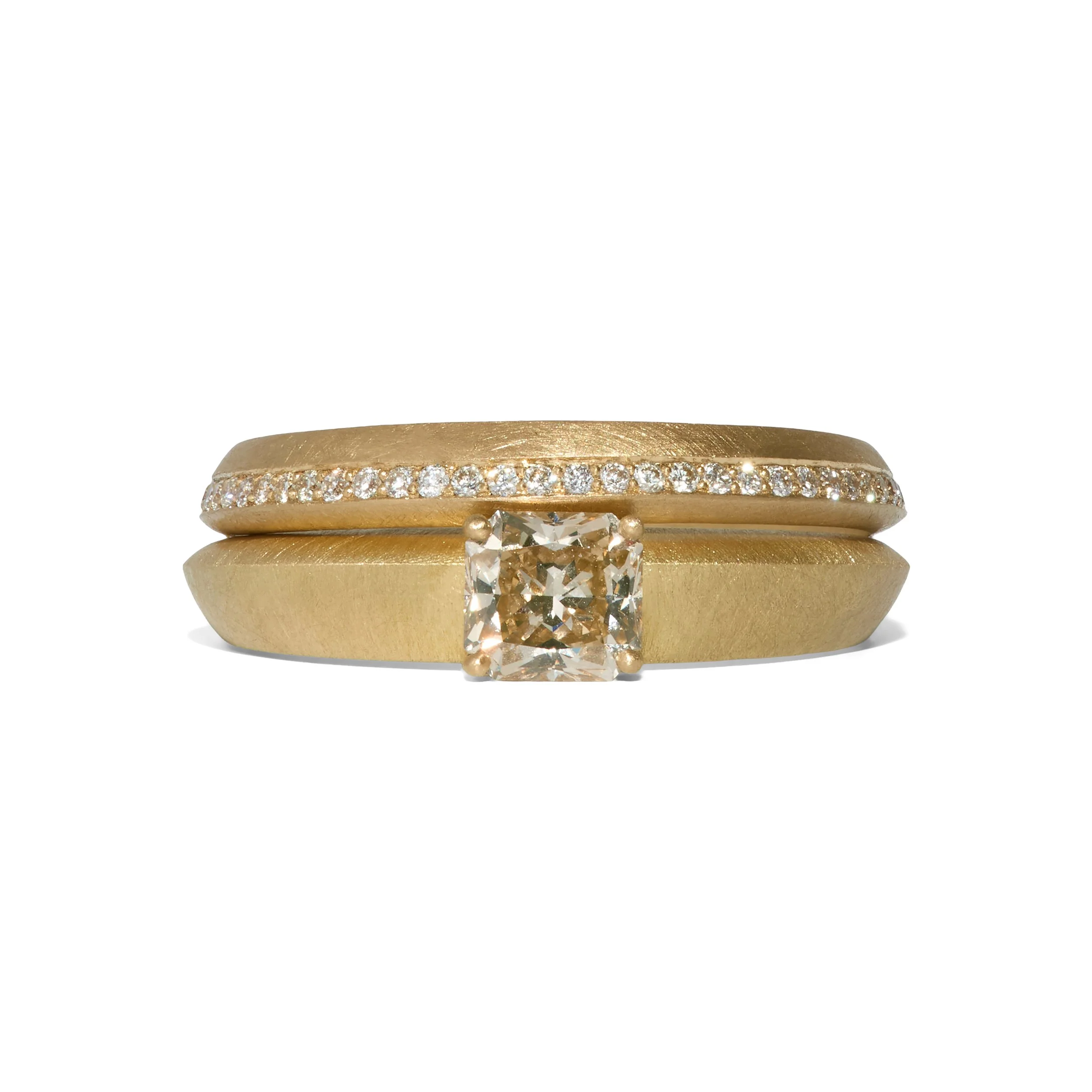 Ocean Diamond Signature Ring with Ocean Diamond Eternity Ring .jpg