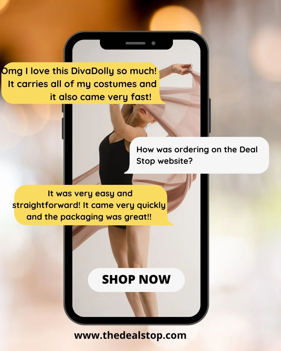First review is in 🤍
Kennedy loved her Diva Dolly and said the site was easy to use&mdash;music to our ears.

Thanks for the support from day one.
Tag shared with the reviewer&rsquo;s permission. 

#TheDealStop #CustomerReview #DivaDolly #SmallBusin