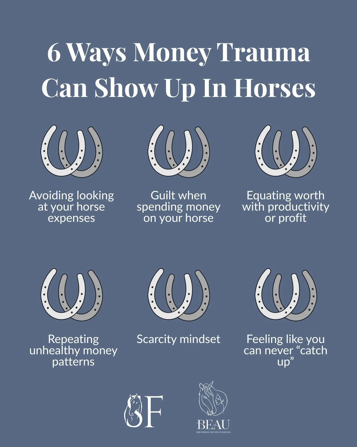Money trauma doesn&rsquo;t always look like big, dramatic moments.

Sometimes, it&rsquo;s the quiet patterns that sneak into how we care for our horses &mdash; the guilt, avoidance, and anxiety that live beneath the surface.
For many equestrians, mon