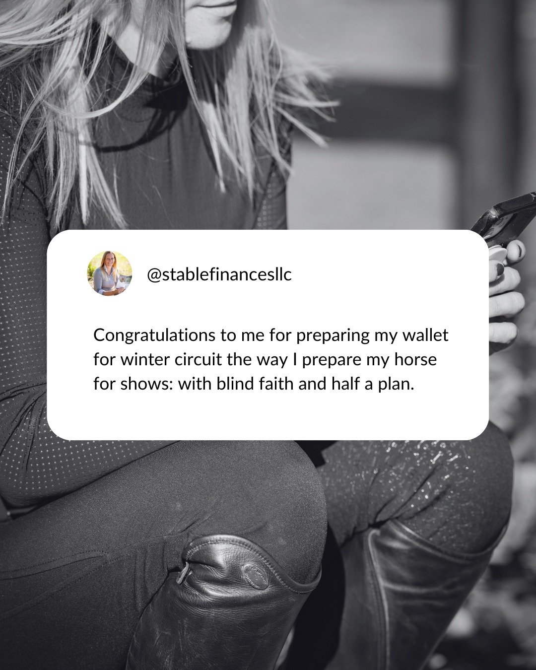 Congratulations to all horse girls who aren't giving up on their dreams 💜