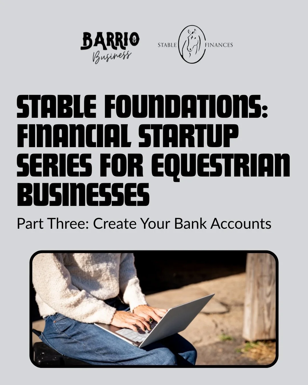Part 3 of our Stable Foundations: Financial Startup Series 👇

If your business finances feel messy, confusing, or hard to keep up with&hellip; this is usually where we start:

Your bank accounts.

So many equestrian business owners are running every