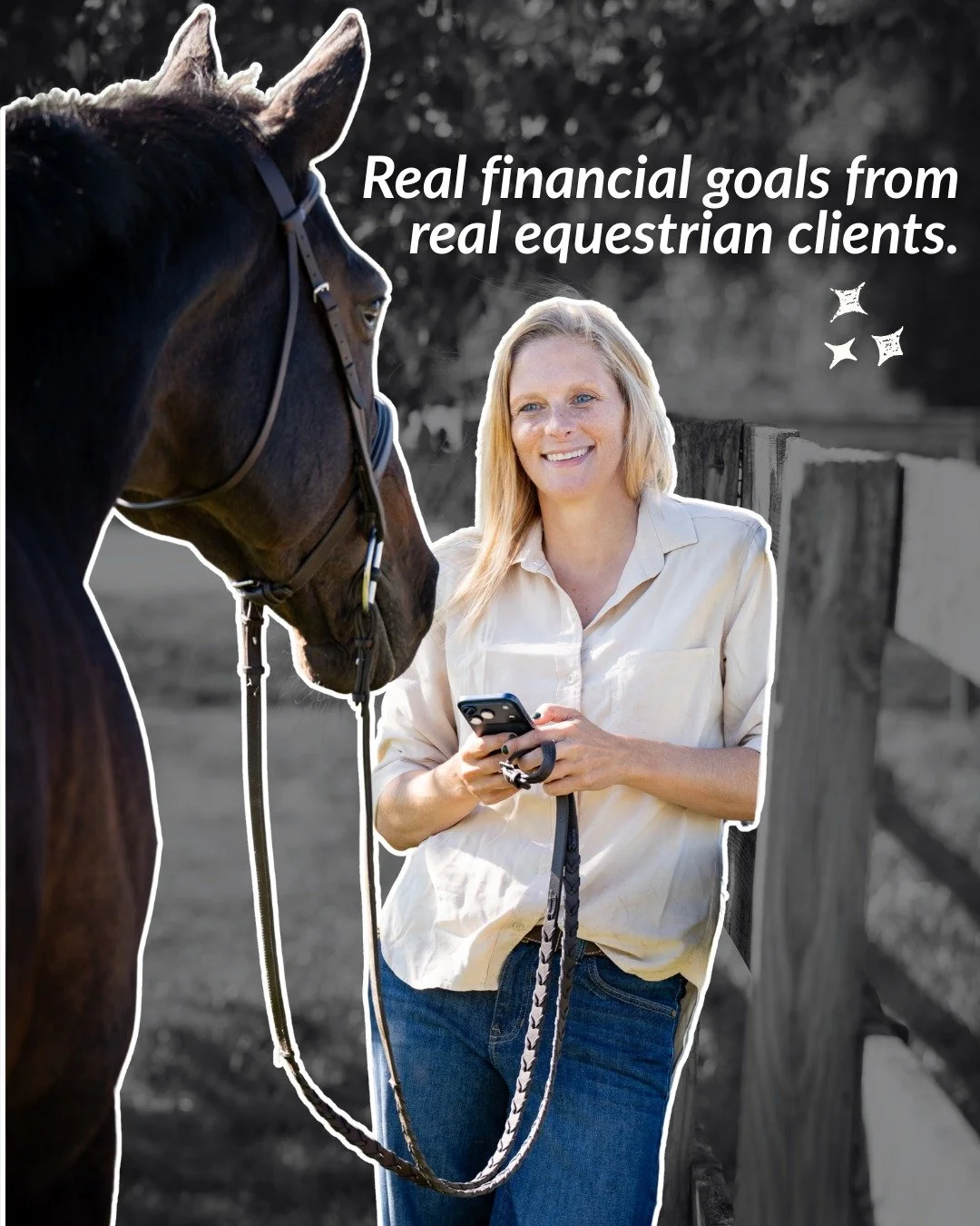 Every single one of these is achievable.

$1,000 or $50,000. Debt freedom or business expansion. Peace of mind or a specific purchase. Building financial systems that support these goals is exactly what I do. I help equestrians at ALL financial stage