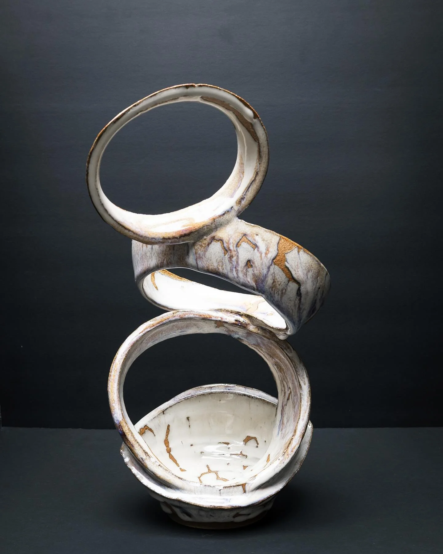 .
Description: Deconstructed Moon Jar, Reduction Fired 
Dimension(s): 6&rdquo; width x 19&rdquo; height 
Creation date: April 3, 2025

#ceramic #ceramics #ceramicglaze #moonjar #ceramicjar #clayjars #ceramicsculpture #ceramicsofinstagram #ceramicarti
