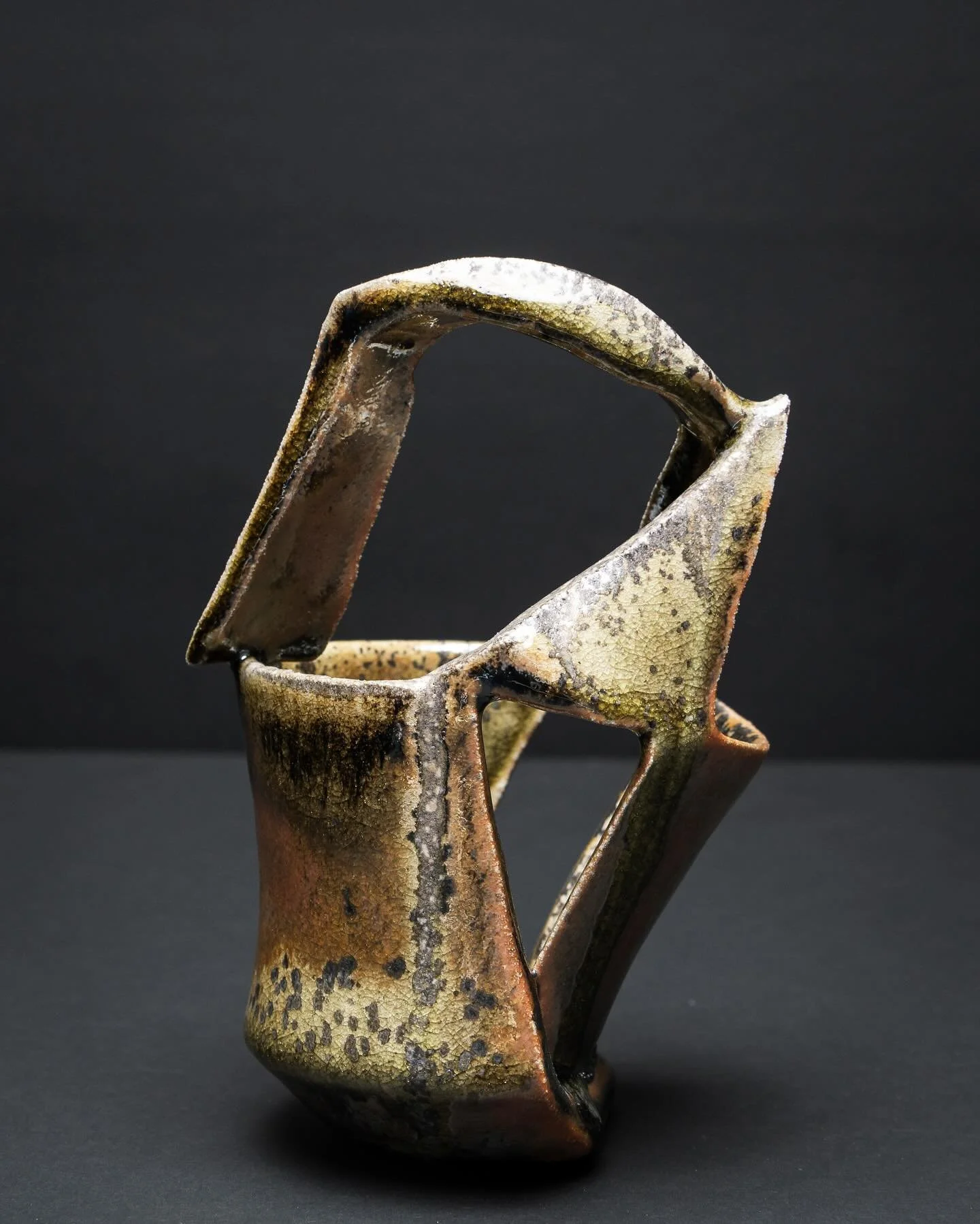 .
Description: Deconstructed Mug, Wood-fired 
Dimension(s): 4&rdquo; width x 6.5&rdquo; height 
Creation date: Dec 25, 2025

#ceramic #ceramics #ceramicglaze #ceramicsculpture #ceramicsofinstagram #ceramicartist #sculptureart #sculpture #claysculptur