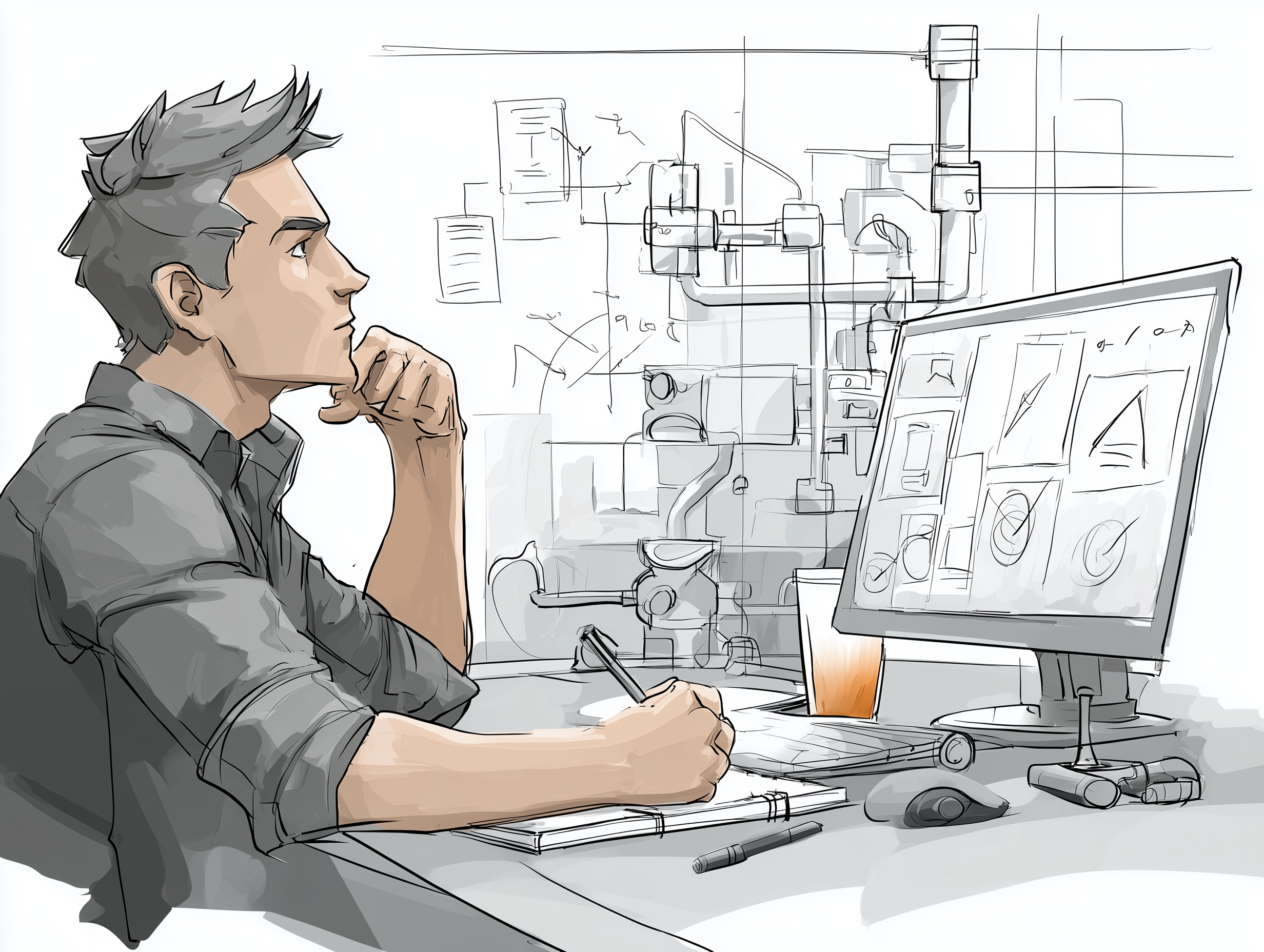 An engineer evaluating a product's manufacturing documentation and component selection.