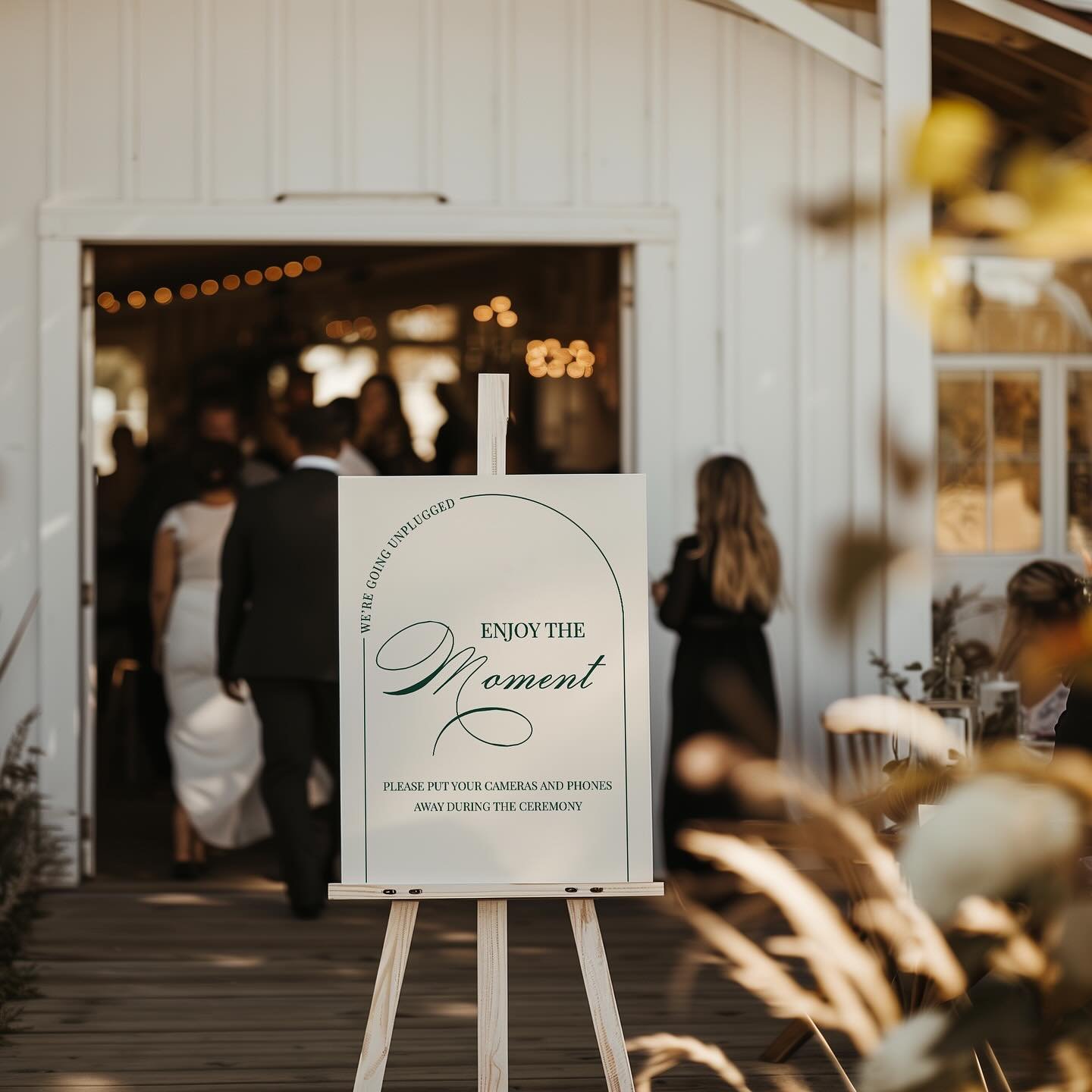 📵✨ Unplugged Ceremony Signs: Small Sign, Big Impact ✨📵

In a world full of screens, sometimes the most meaningful moments are best experienced with our eyes &mdash; not our lenses.

Unplugged ceremony signs are a gentle, stylish way to ask guests t