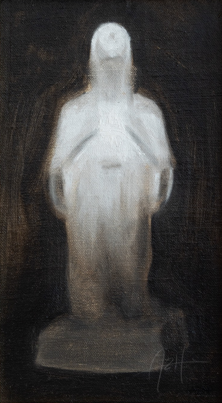 Untitled (study for cast iv, 'Bebådelsen'), 2024, Oil on linen