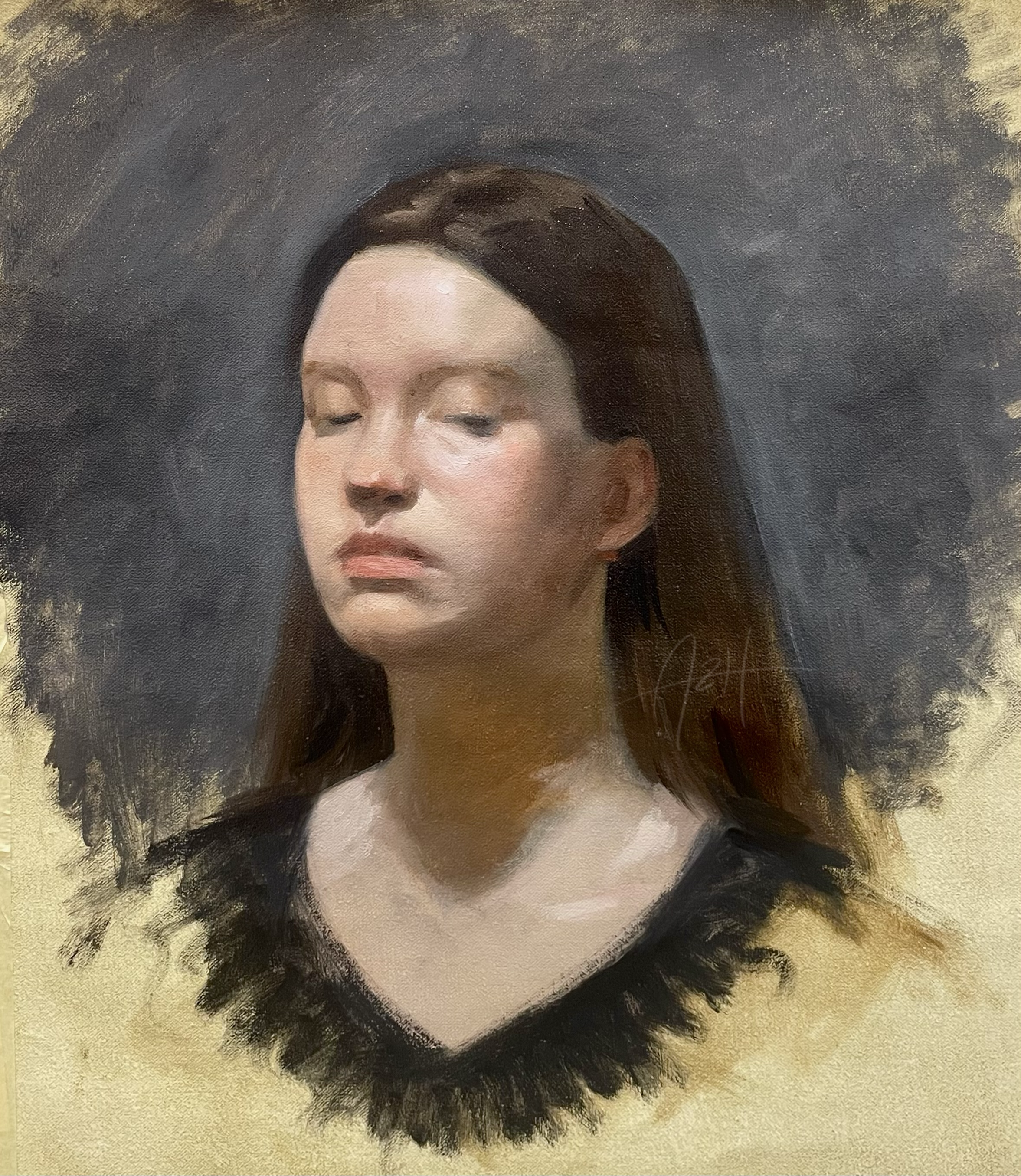 'Portrait Study of Laura', 2026, Oil on linen