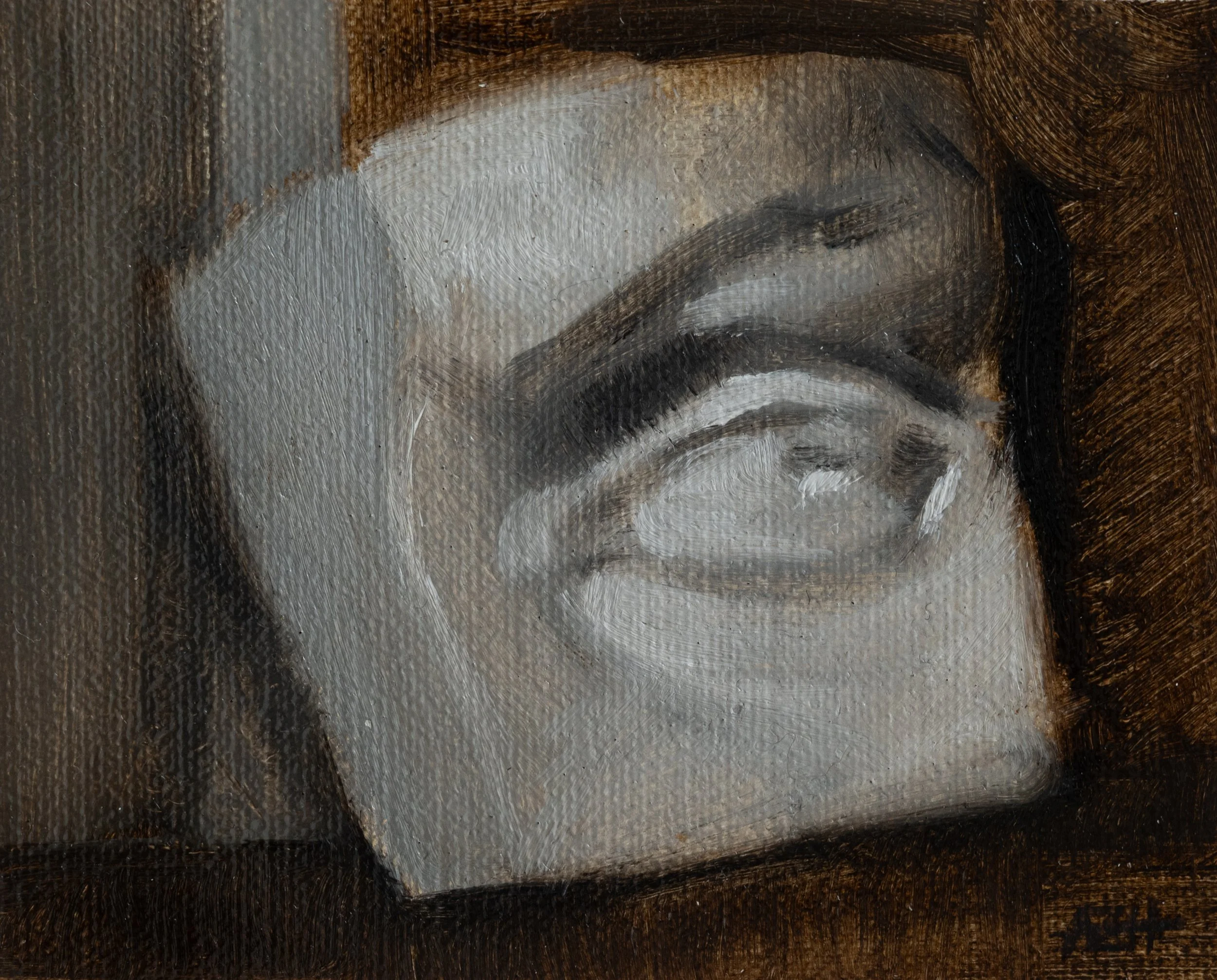 Untitled (Cast iii study), 2024, Oil on linen