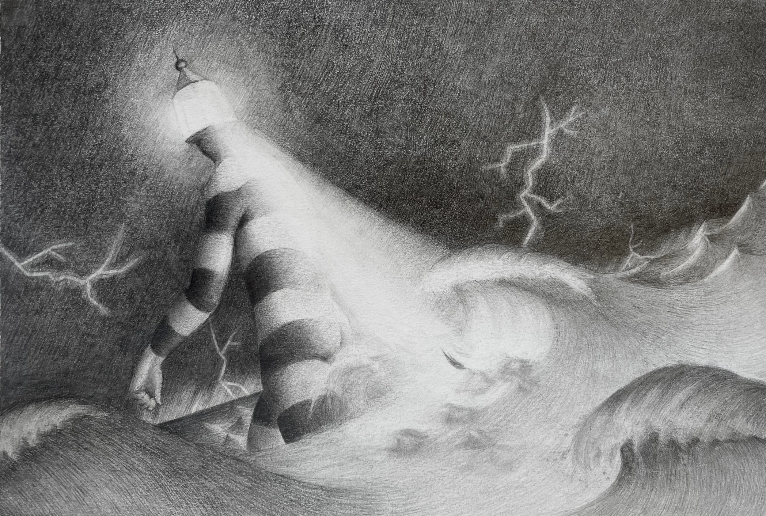 'Van der Lir', 2023, Graphite 🔴