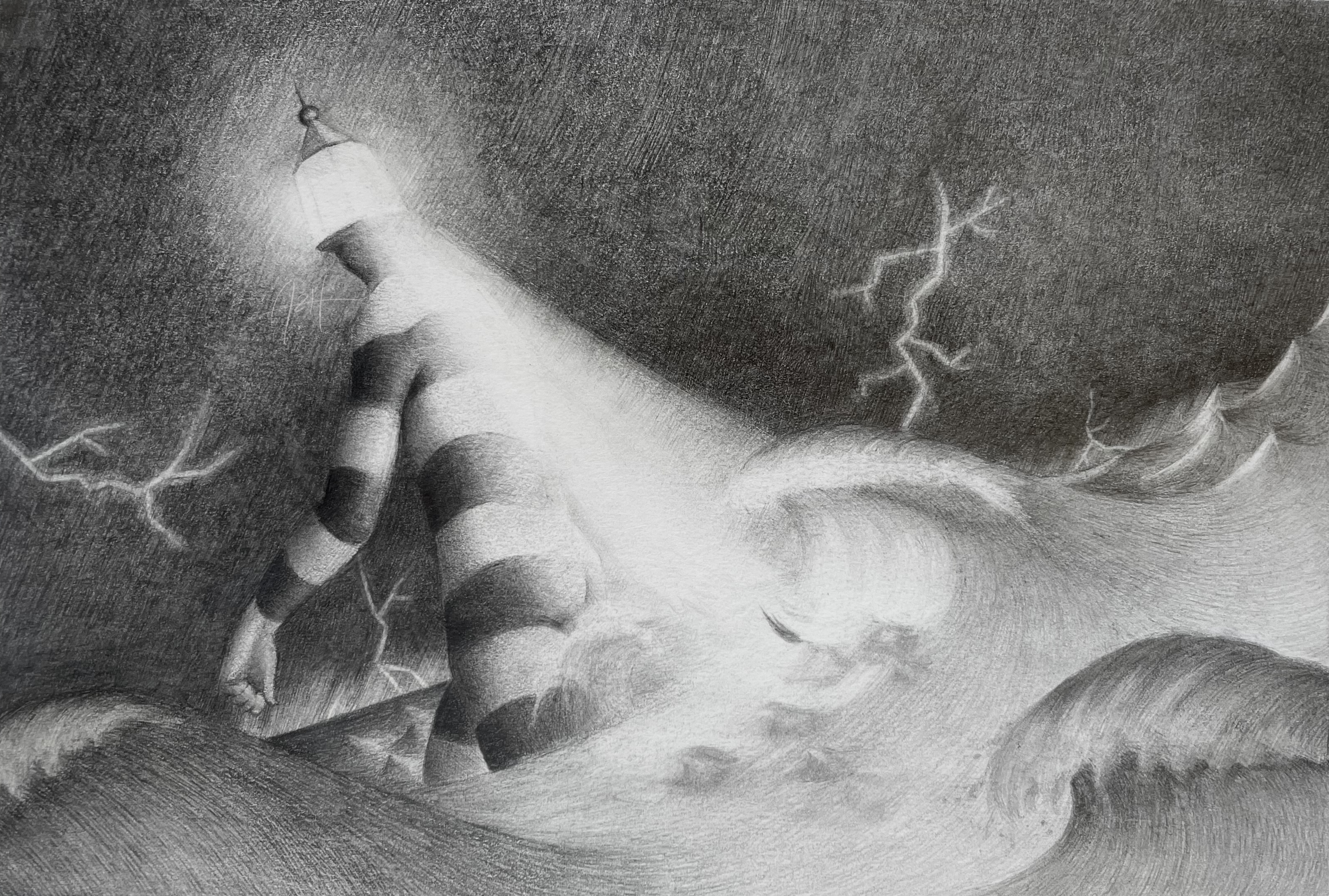 'Van der Lir', 2023, Graphite 🔴