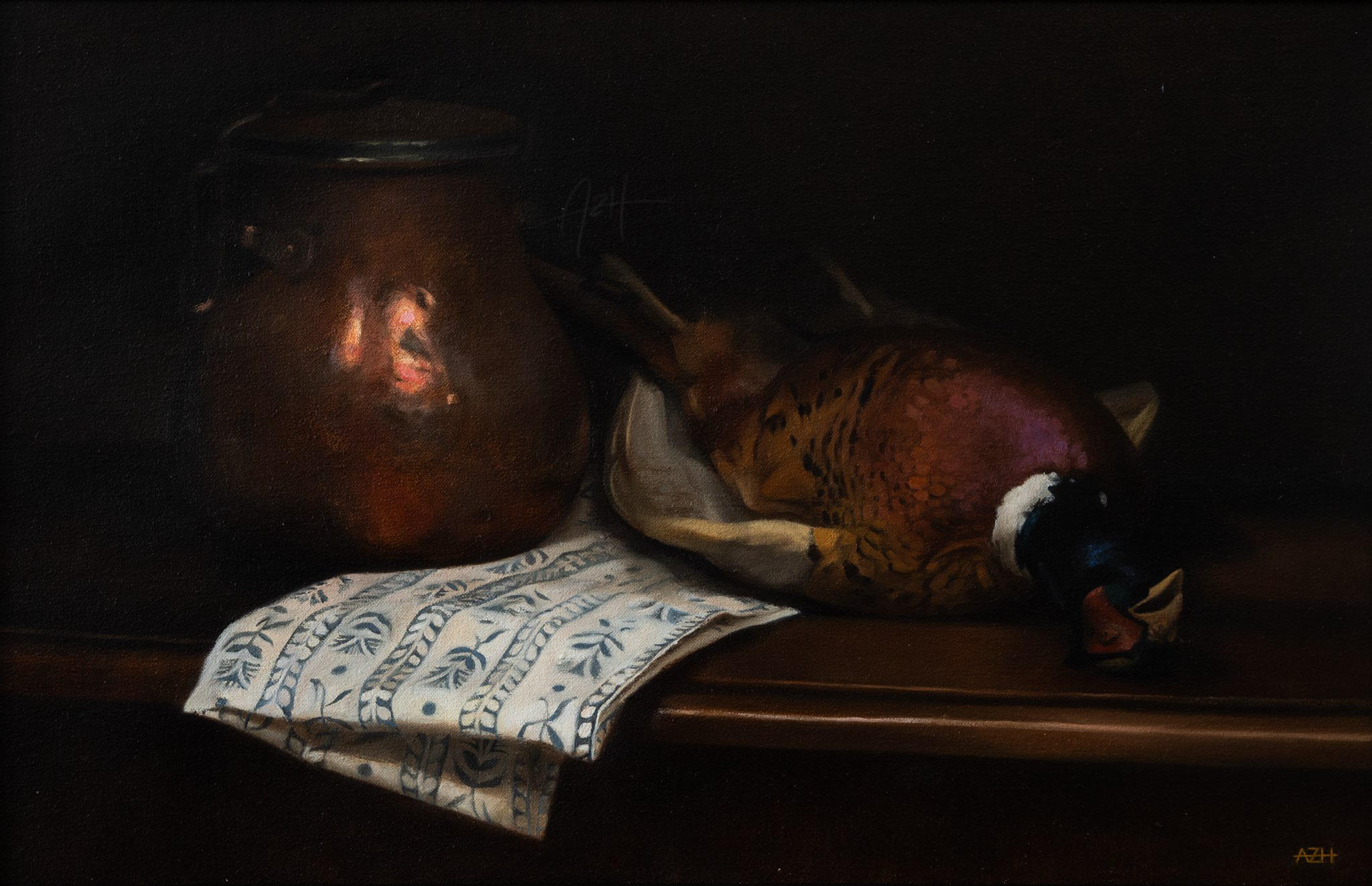 'Pheasant and Copper', 2025, Oil on linen 🔴