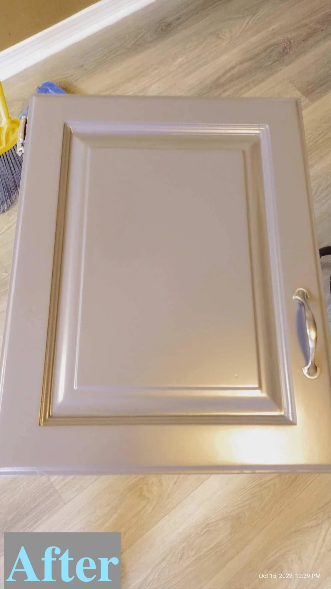 Closeup restoration photo of custom cabinetry for kitchen renovation