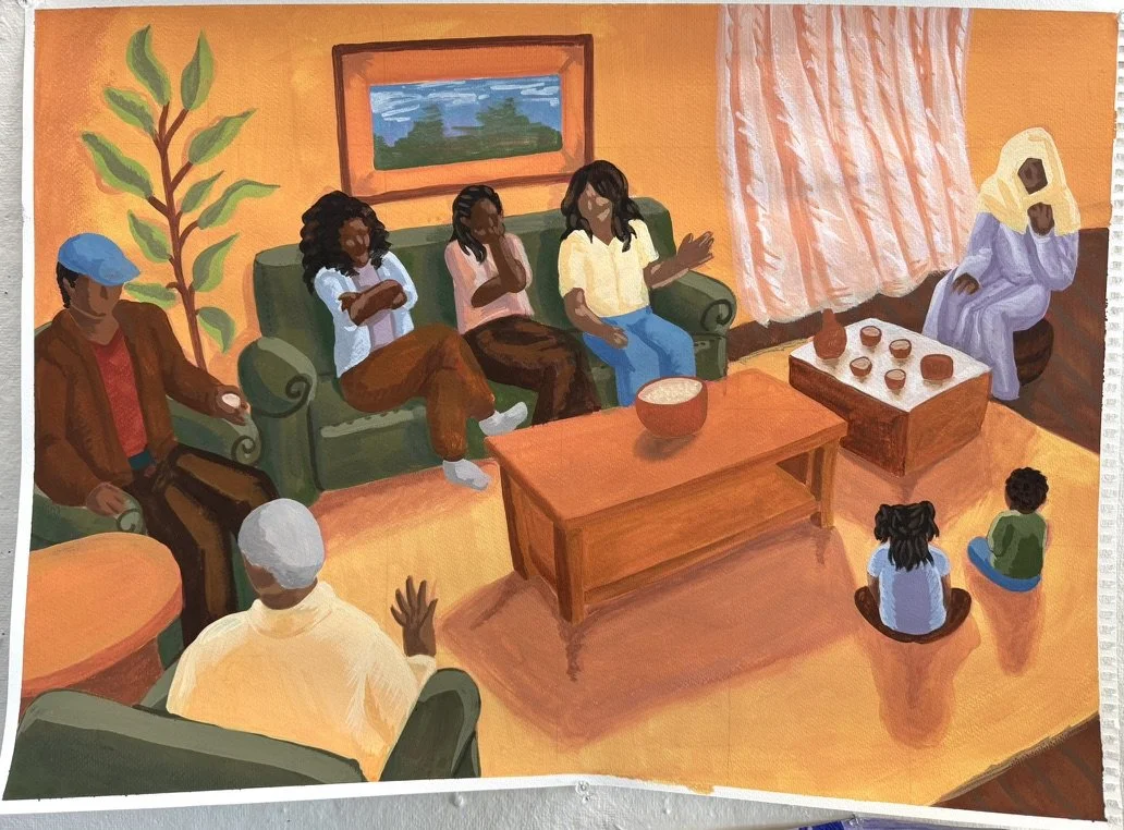 Habesha Family | Gouache Paint | October 2025