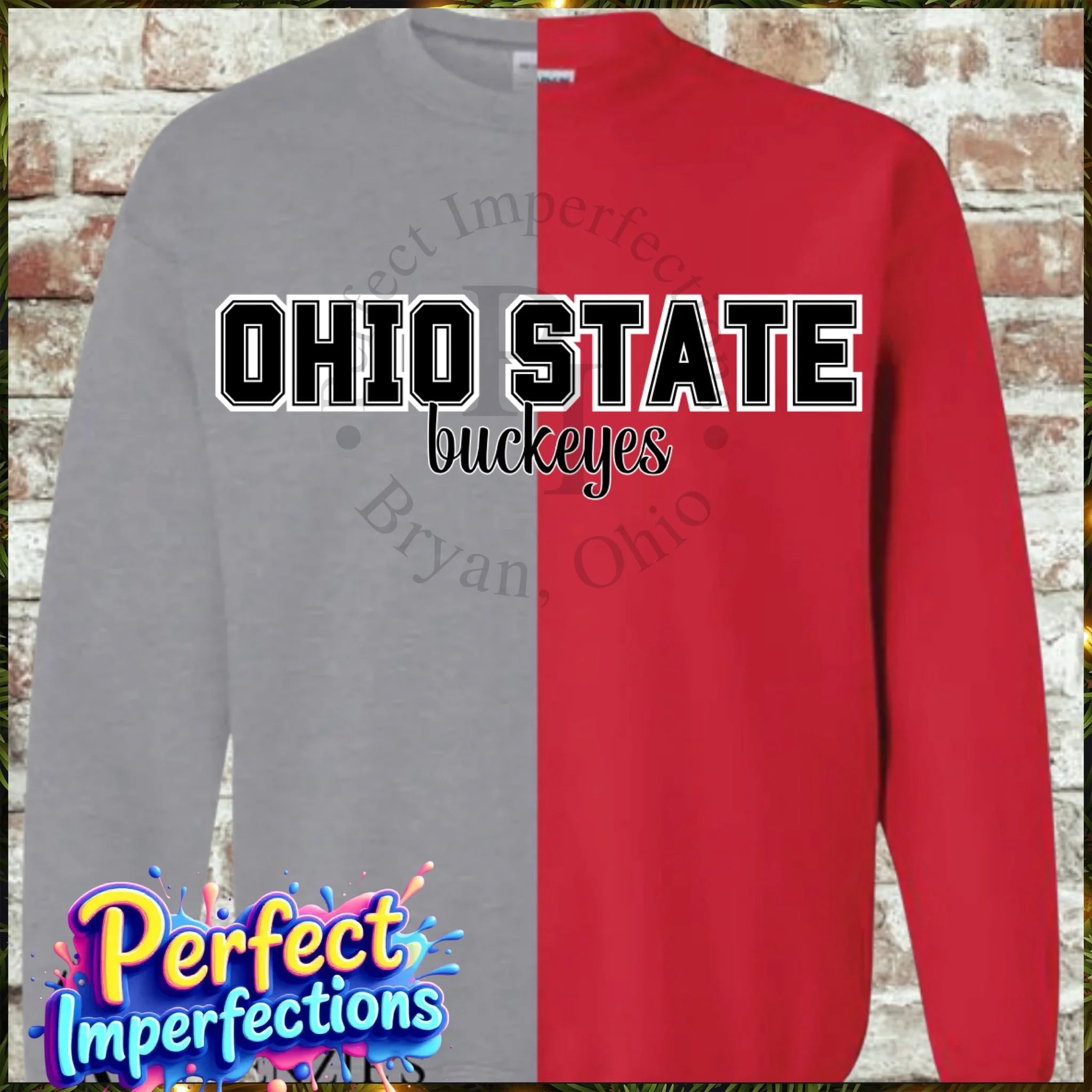 Ohio Half and Half Crewneck Sweatshirt