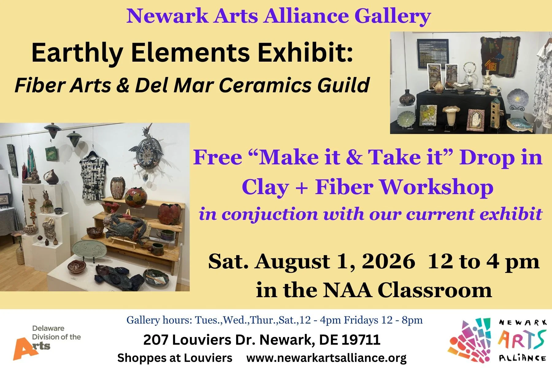 "Make it -Take it" Clay and Fiber Workshop &amp; Live Demo