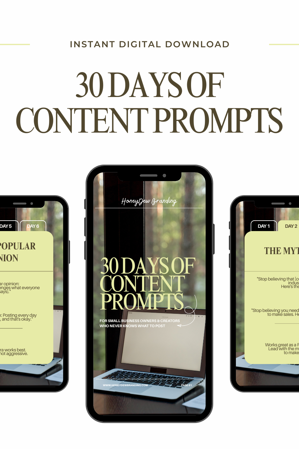 30 Days of Content Prompts | Social Media Guide for Small Businesses