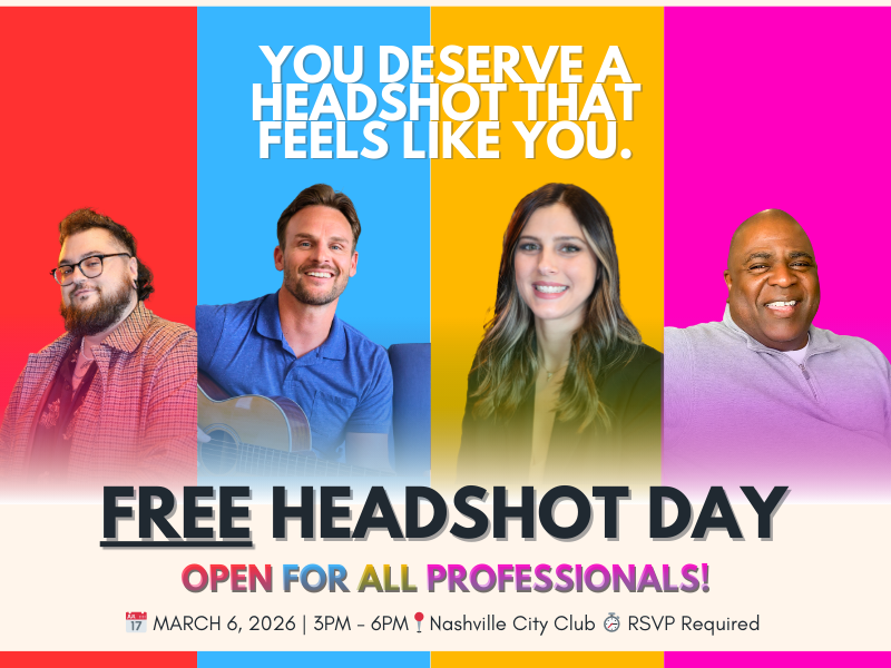March: FREE Headshot Day — Open for ALL Professionals!