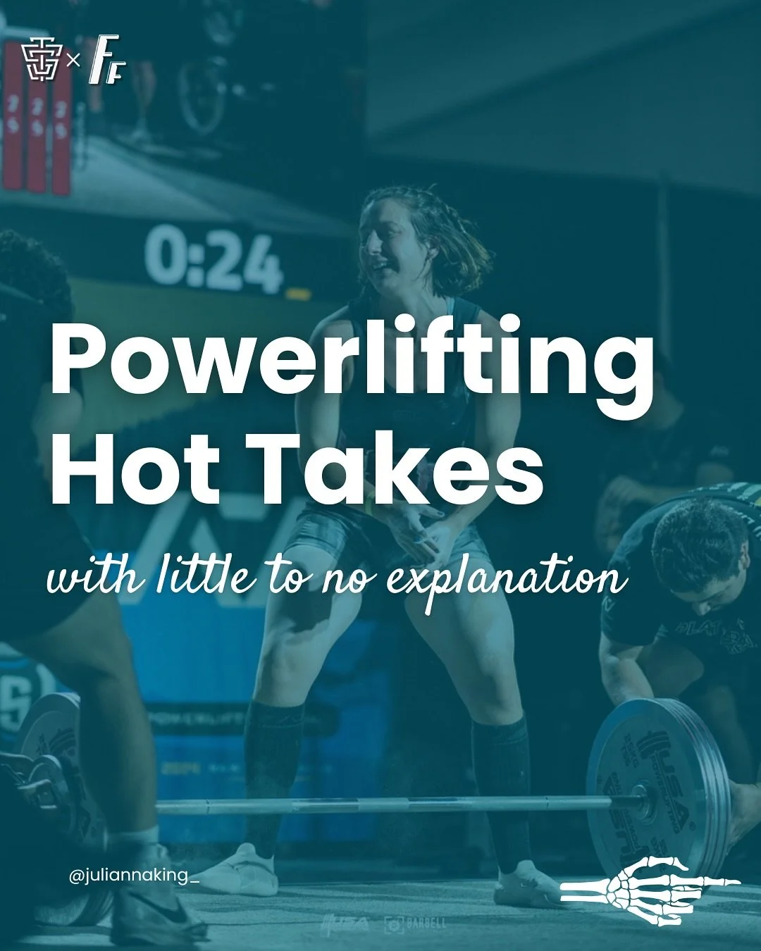 Powerlifting hot takes. No context. No explanation. Just vibes. Let&rsquo;s hear which you agree with or your own&hellip;🫣👇

#powerlifting #powerlift #hottakes #coaching #training #girlswhopowerlift