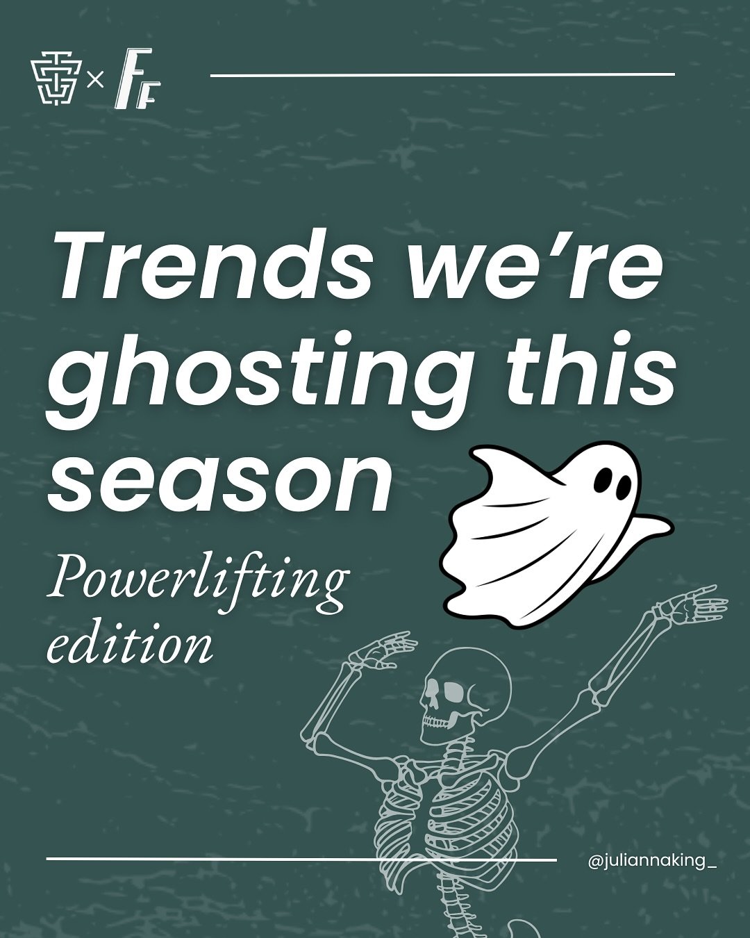 Arrivederci, Au Revoir, Tata. 🤌🏼

Let&rsquo;s ghost these things together.
👻Underfueling your body: Everything else falls apart if you&rsquo;re not fueling yourself.

👻Skipping core work: It&rsquo;s not worth it - keep your core and back up to pa