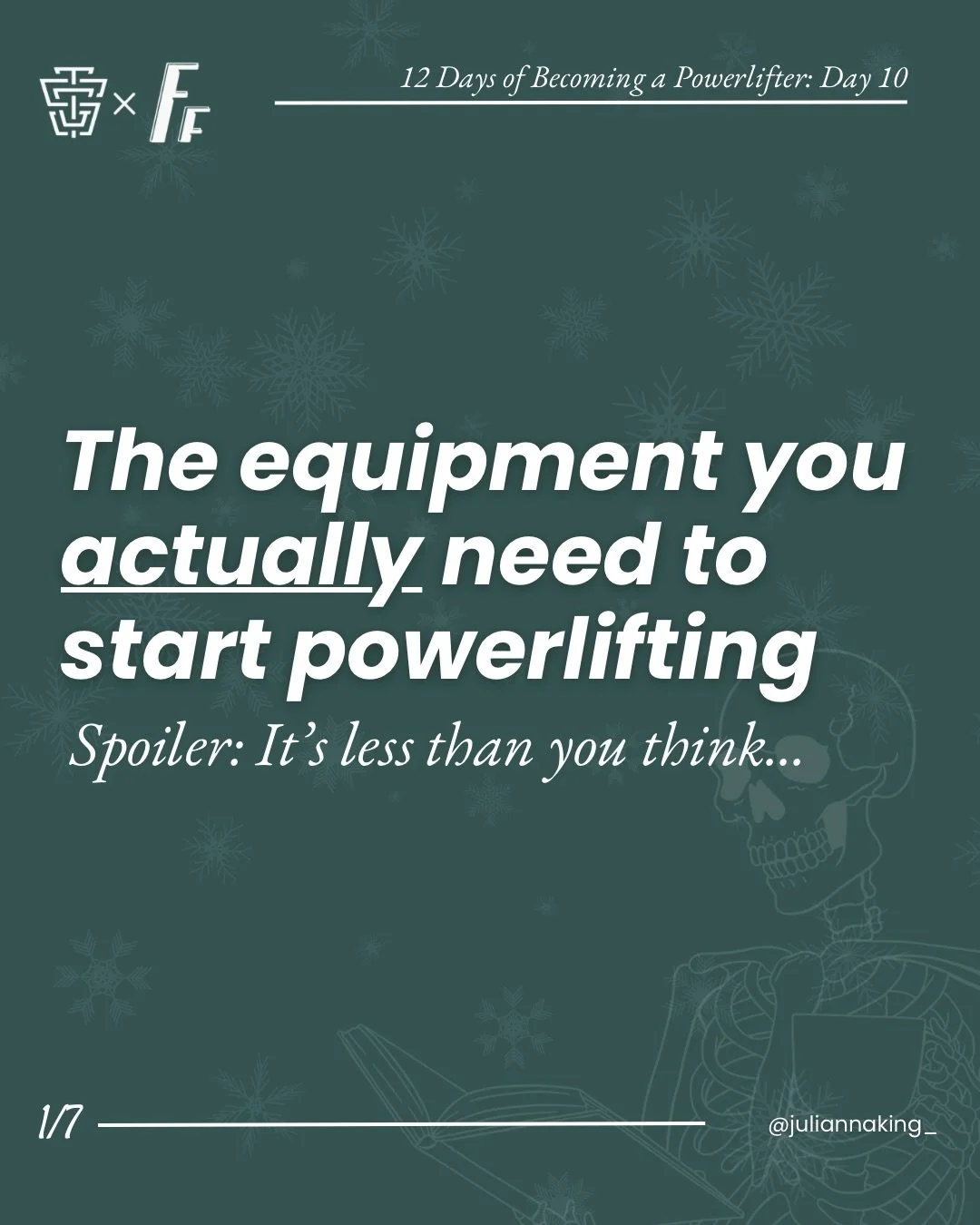 Every month, there&rsquo;s a new lifting shoe, sleeve design, wrist wrap, or singlet drop.

And honestly? That&rsquo;s great. Innovation and competition pushes the sport forward.

But none of it is required to start.

Powerlifting has deep roots in e
