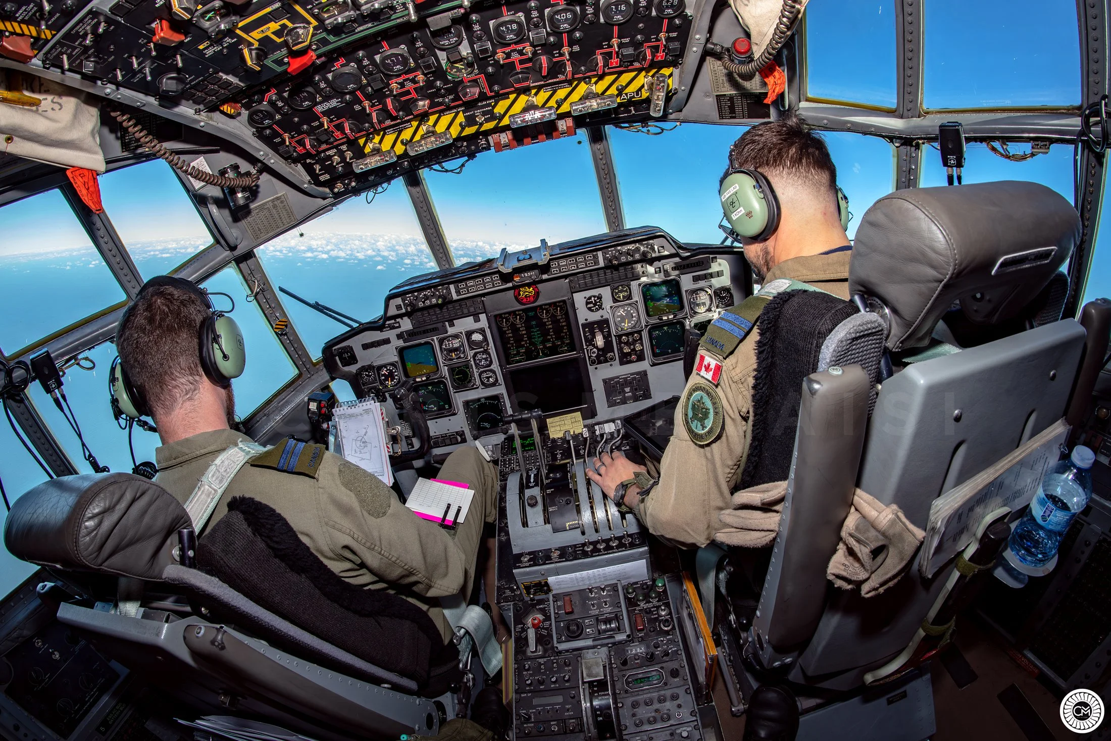 RCAF Canadian Air Force 19 Wing 17 Winnipeg 435 Squadron AAR SAR Rescue CC-130H(T) CC-130 Hercules Squadron Cobra Warrior Air to air refuel CF-18 Hornet 425 418 Exercise Air to Air Lockheed