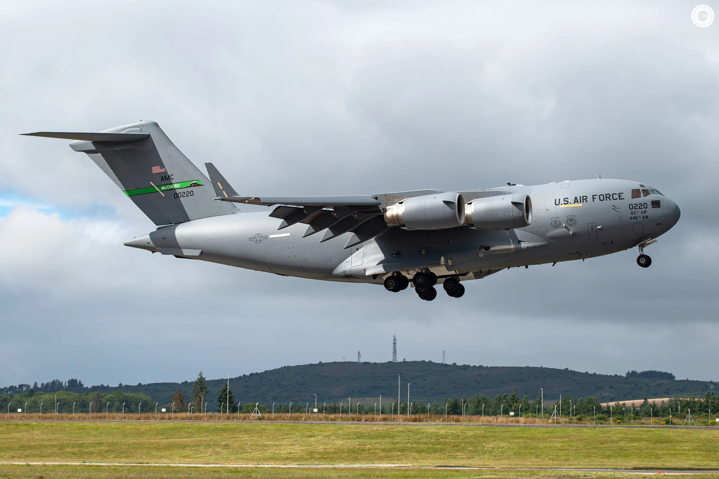 USAF United States of America Air Force Army Marines HMX-1 VC-25A C-32A Andrews AFB Scotland POTUS visit Aberdeen Prestwick Chris Melaisi Sea King HMX-1 White Top VH-3D CH-47F C-17A Globemaster Golf Course Scottish President Trump Donald EGPD