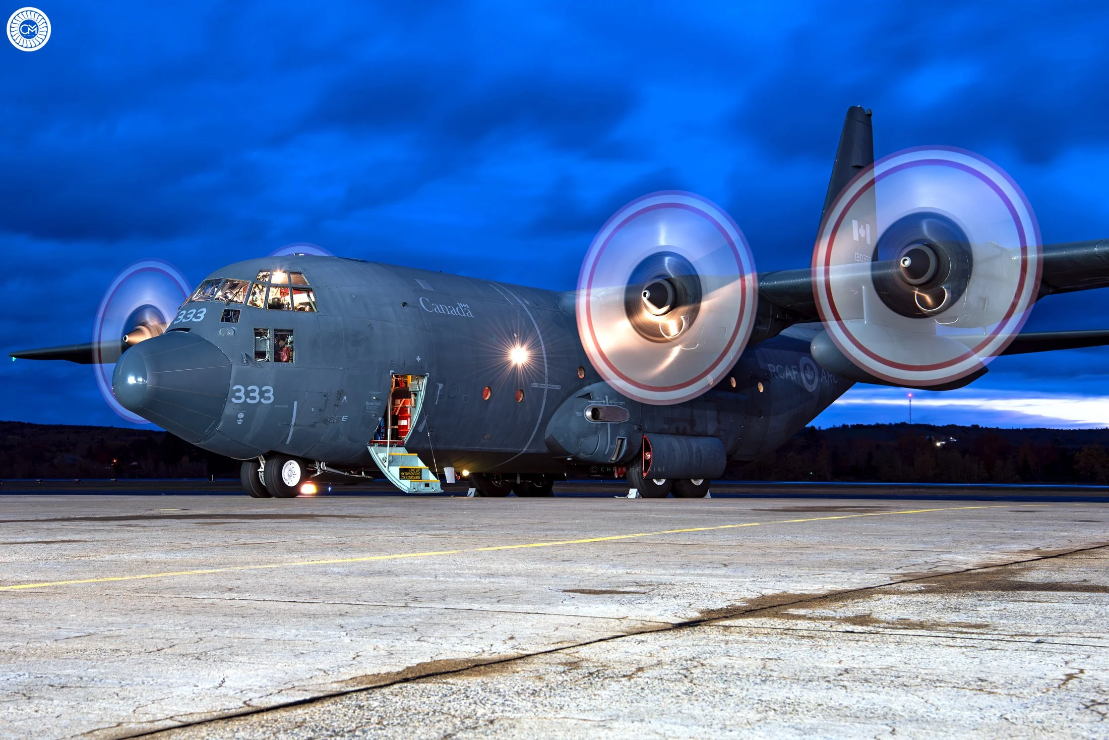 RCAF Canadian Air Force SAR Search and Rescue 413 Squadron 413Sqn 14 Wing Greenwood CH-149 Cormorant 912 Nova Scotia CFB Mission CC-130H Hercules We Watch the Waves 333 Triple Pig Night Lockheed