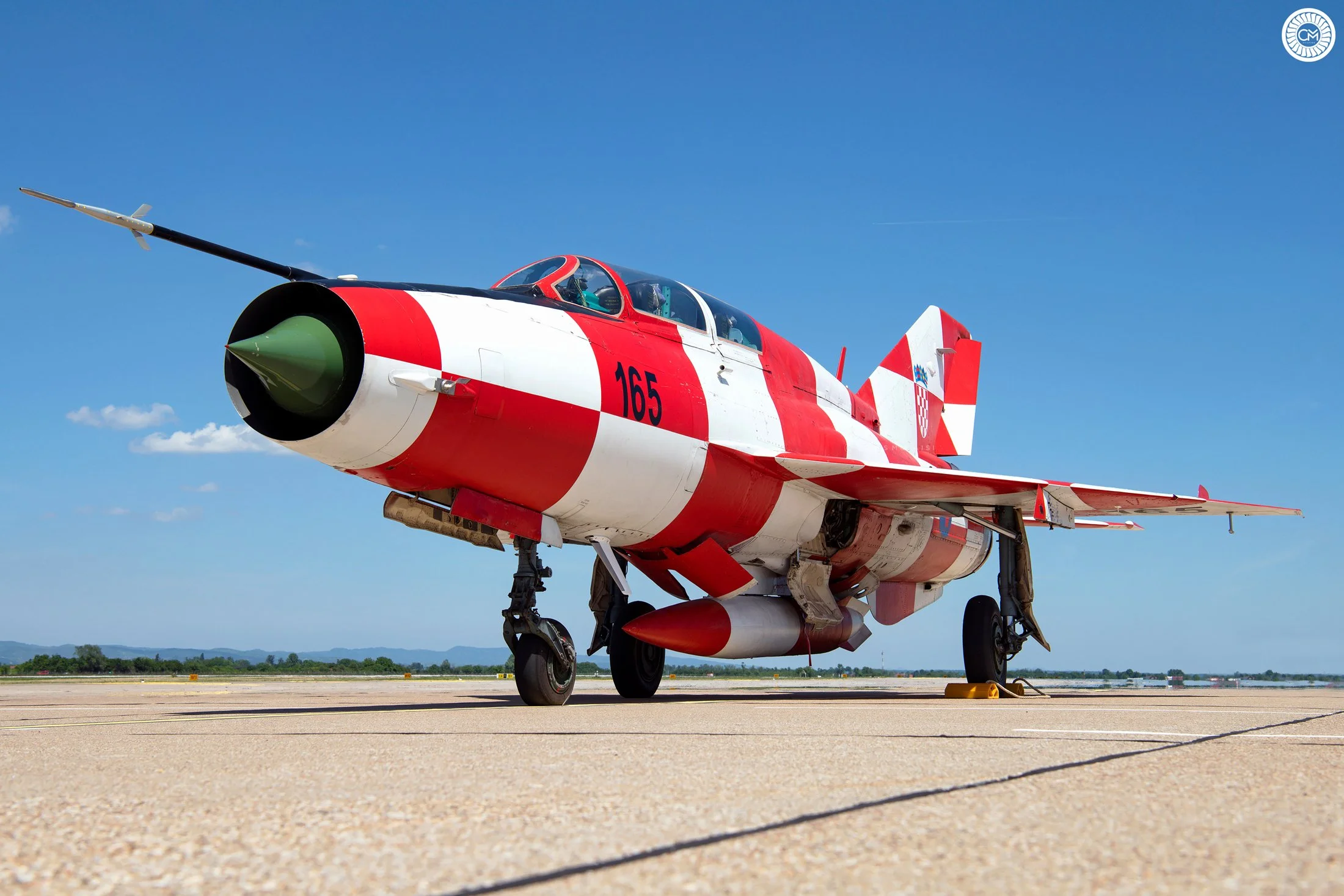 Croatian Air Force MiG-21UMD Two Seat 165 Zagreb Pleso Air Base Croatia Retirement Dice Mig-21 