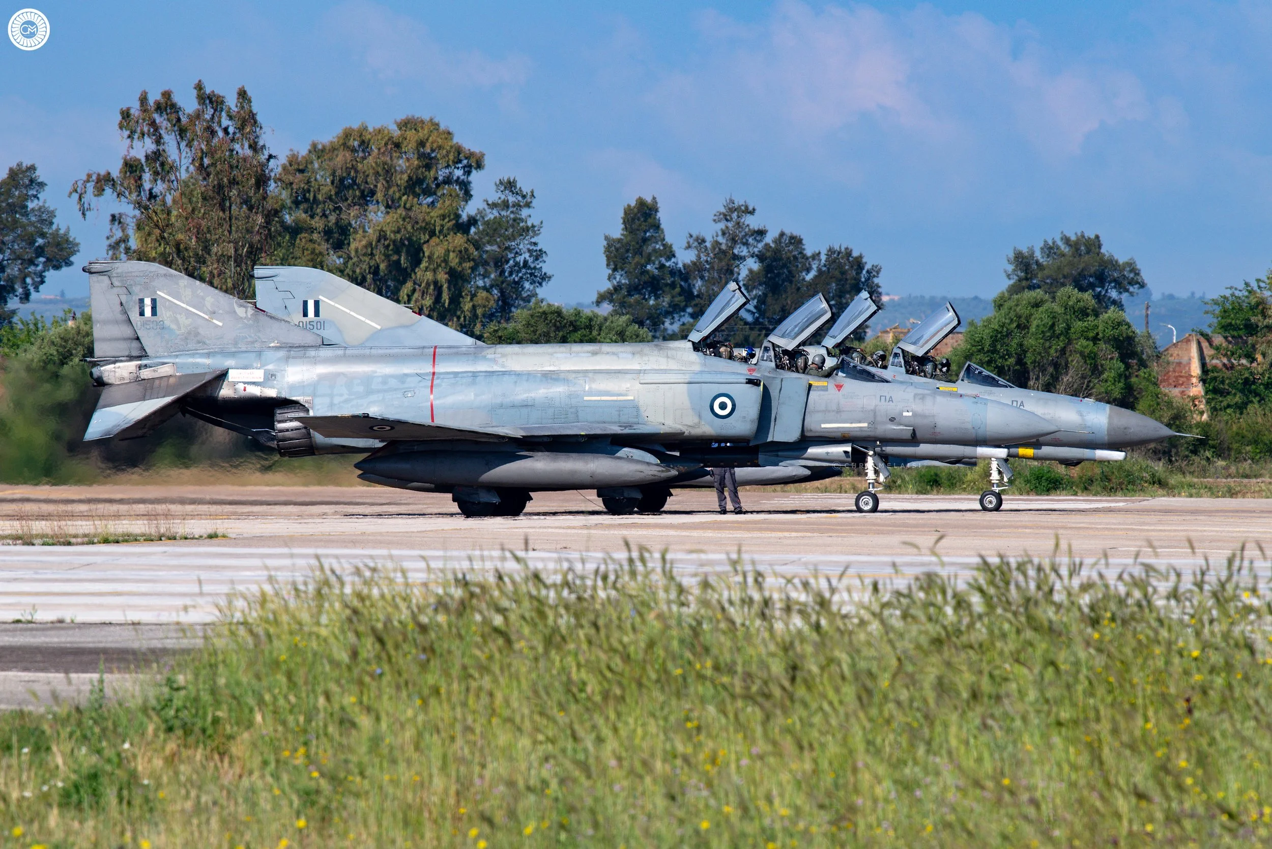 Hellenic Air Force Greek Greece 338 MDV Squadron 117th Combat Wing Andravida Western Greece McDonnell Douglas F-4E Phantom II Fighter Military Aviation Chris Melaisi Phancon 2025 Retirement Mr Spook Spooky