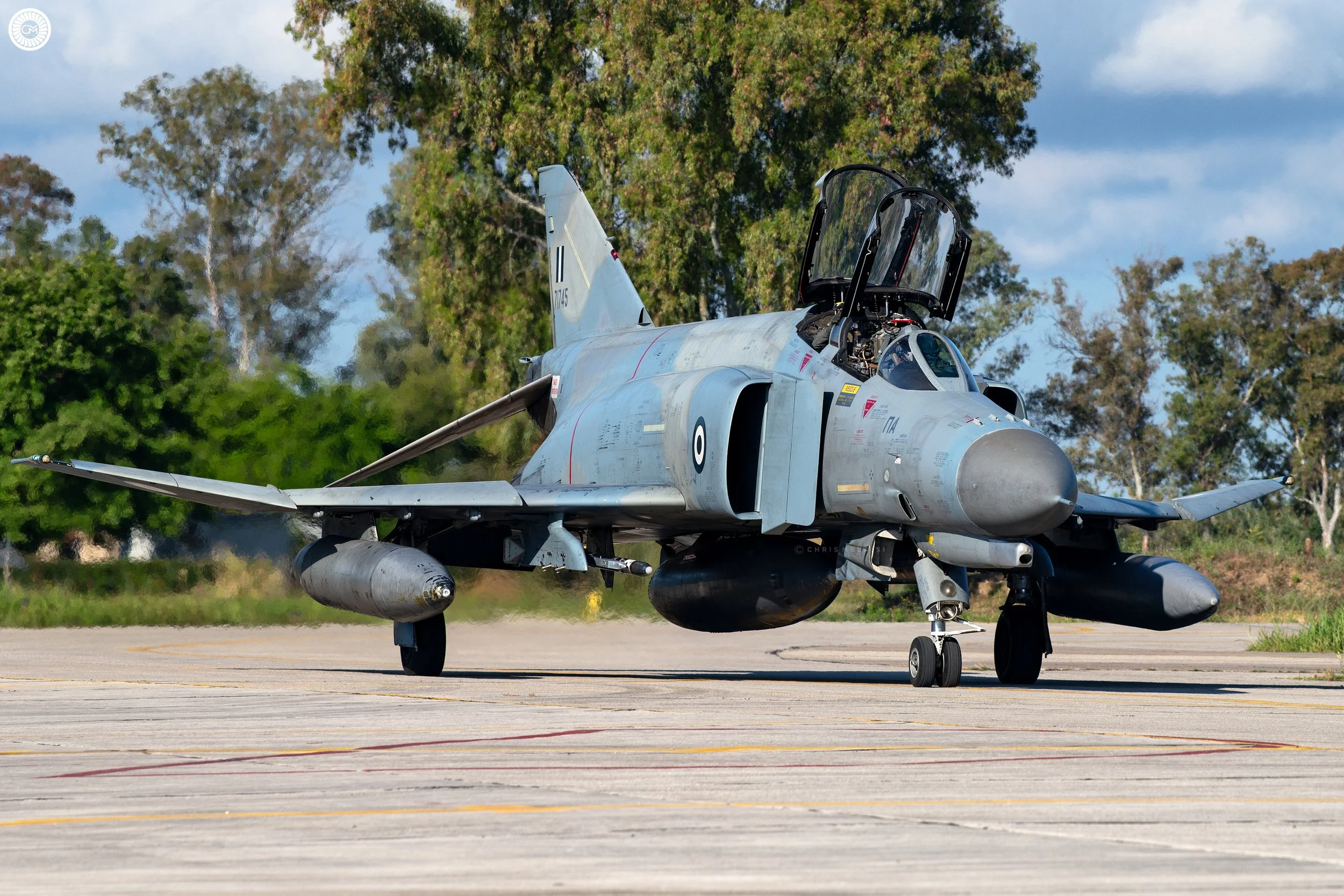 Hellenic Air Force Greek Greece 338 MDV Squadron 117th Combat Wing Andravida Western Greece McDonnell Douglas F-4E Phantom II Fighter Military Aviation Chris Melaisi Phancon 2025 Retirement Mr Spook Spooky
