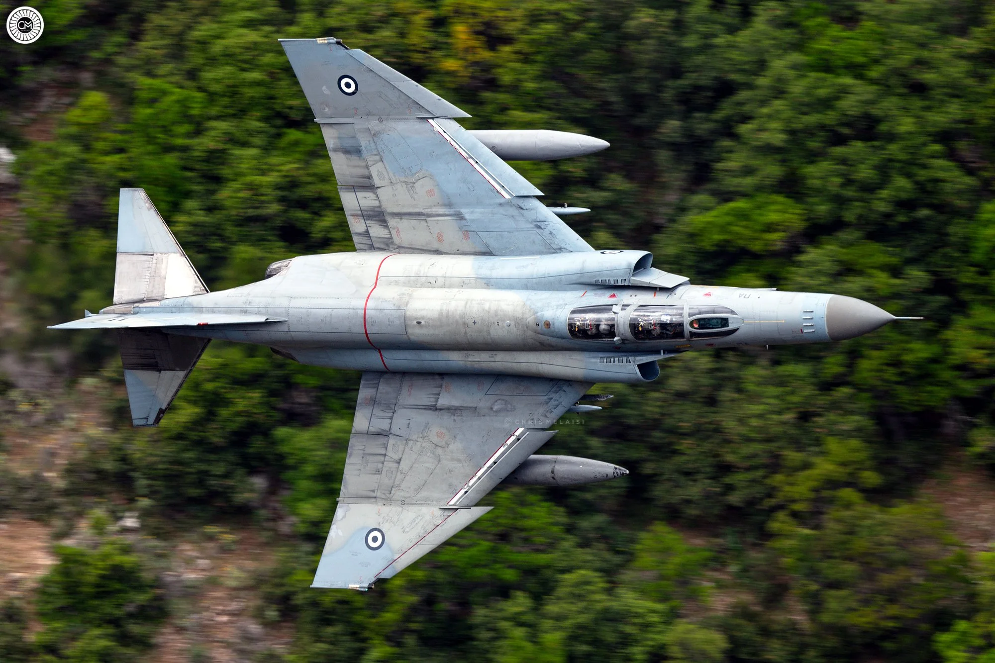 Low Level Hellenic Air Force Greek Greece 338 MDV Squadron 117th Combat Wing Andravida Western Greece McDonnell Douglas F-4E Phantom II Fighter Military Aviation Chris Melaisi Phancon 2025 Retirement Mr Spook Spooky