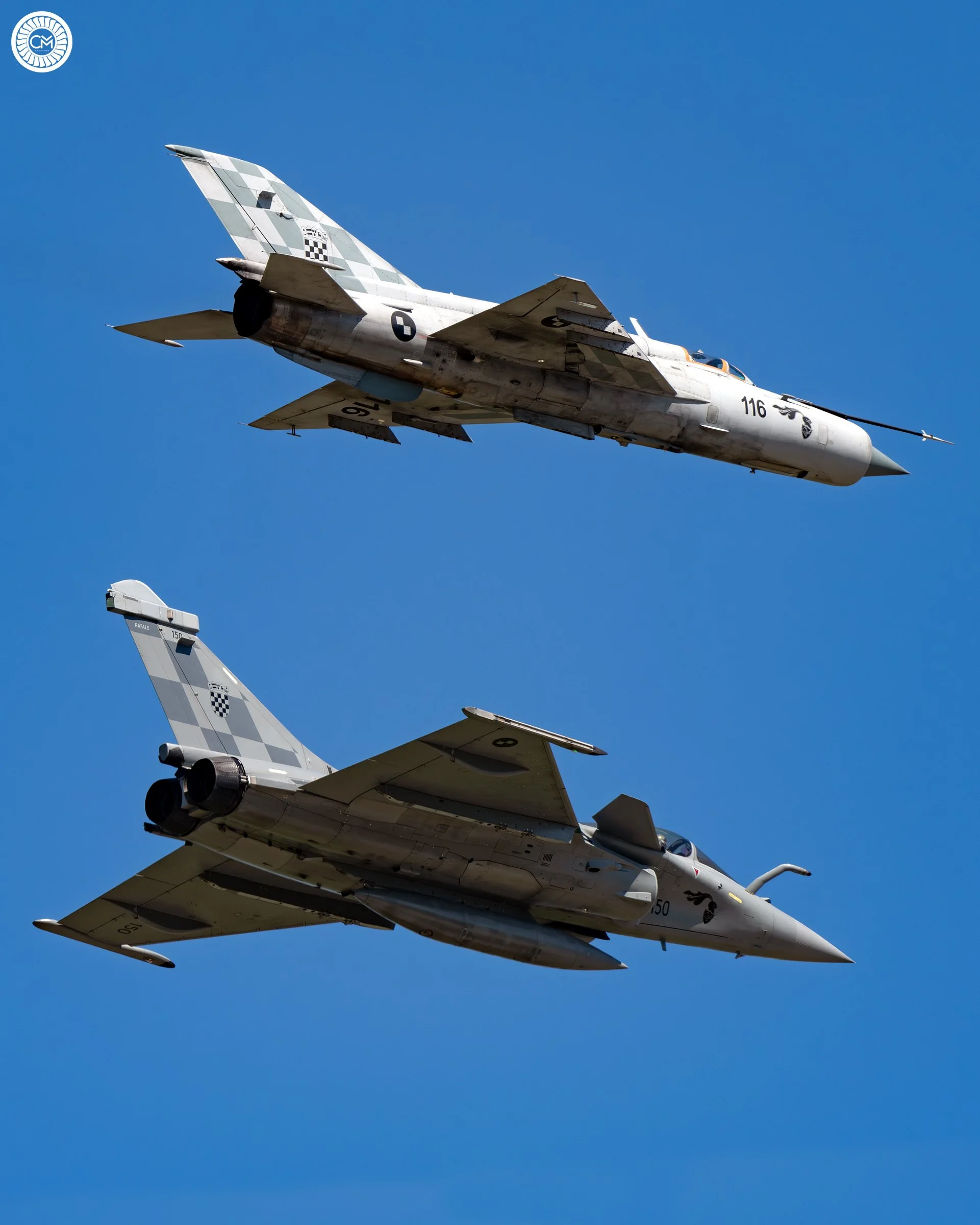 Airport Pleso 191st Eskadrila Lovackih Aviona ELA191st Fighter Aircraft Squadron 191 Croatia Croatian Air Force QRA 2024 Retirement MiG MiG-21bisD MiG-21UMD 165 116 133 Yugoslav Republic defect Rudijev Peresin Austria Dassault Rafale 3-CR Air VG